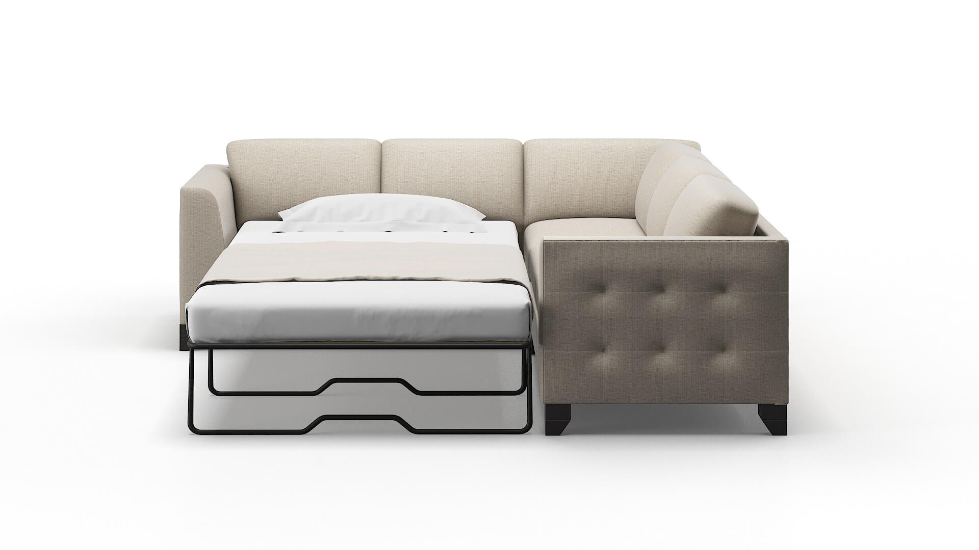 Paris Urban_d Steel Sectional Sleeper Espresso legs 1