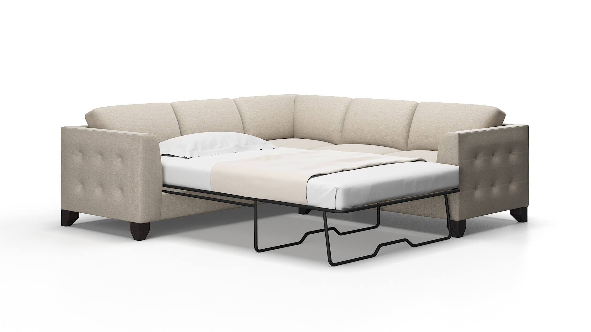 Paris Urban_d steel Sectional sleeper Espresso Legs  2