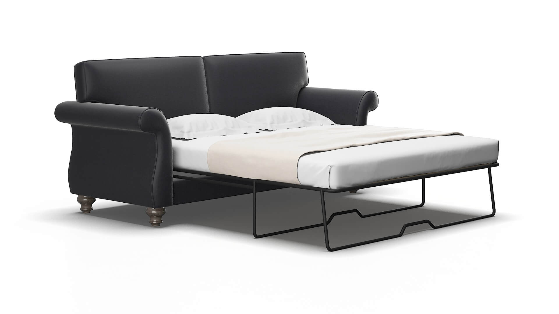 Pisa Atlas_plz Navy Sofa Sleeper Espresso legs 2