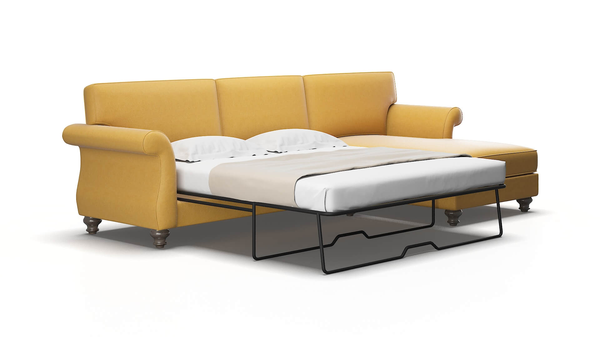 Pisa Bella amber Panel sleeper Espresso Legs  2