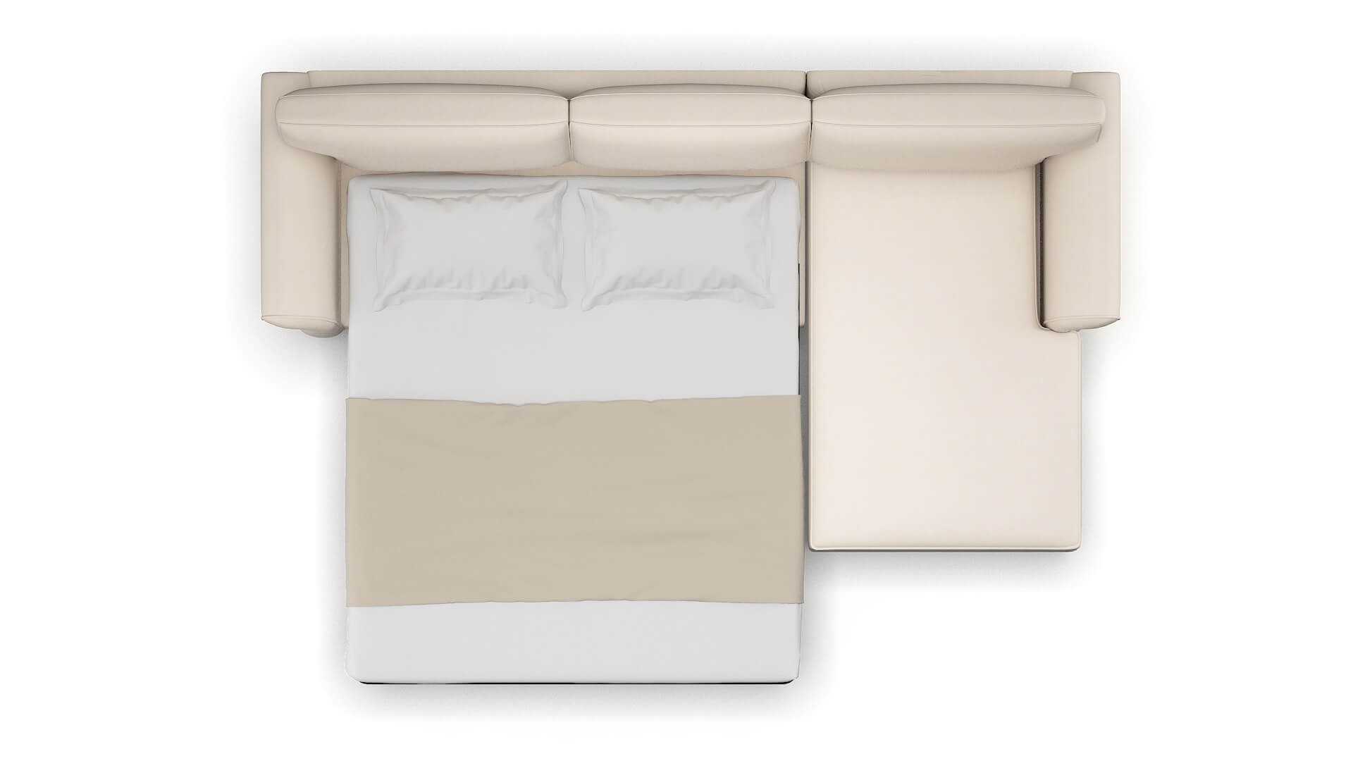 Pisa Bella Buckwheat Panel Sleeper Espresso legs 3