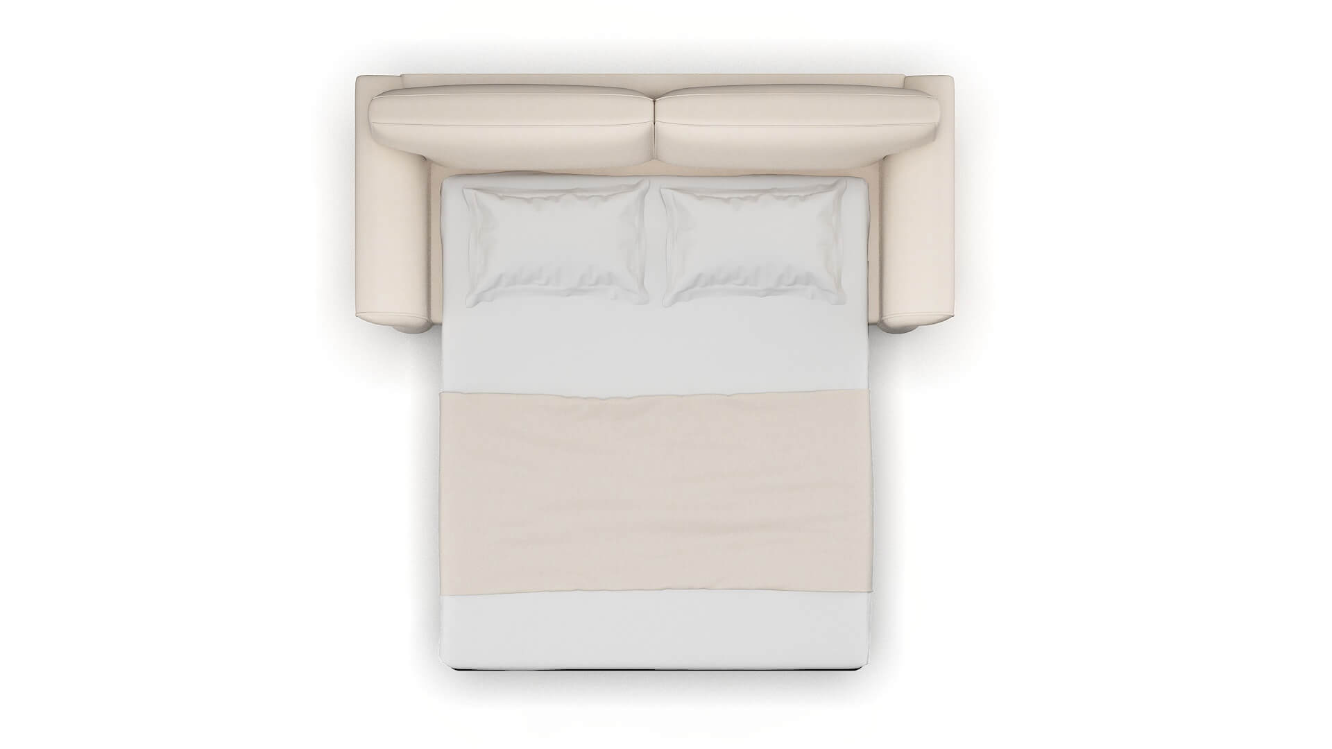 Pisa Bella Buckwheat Sofa Sleeper Espresso legs 3