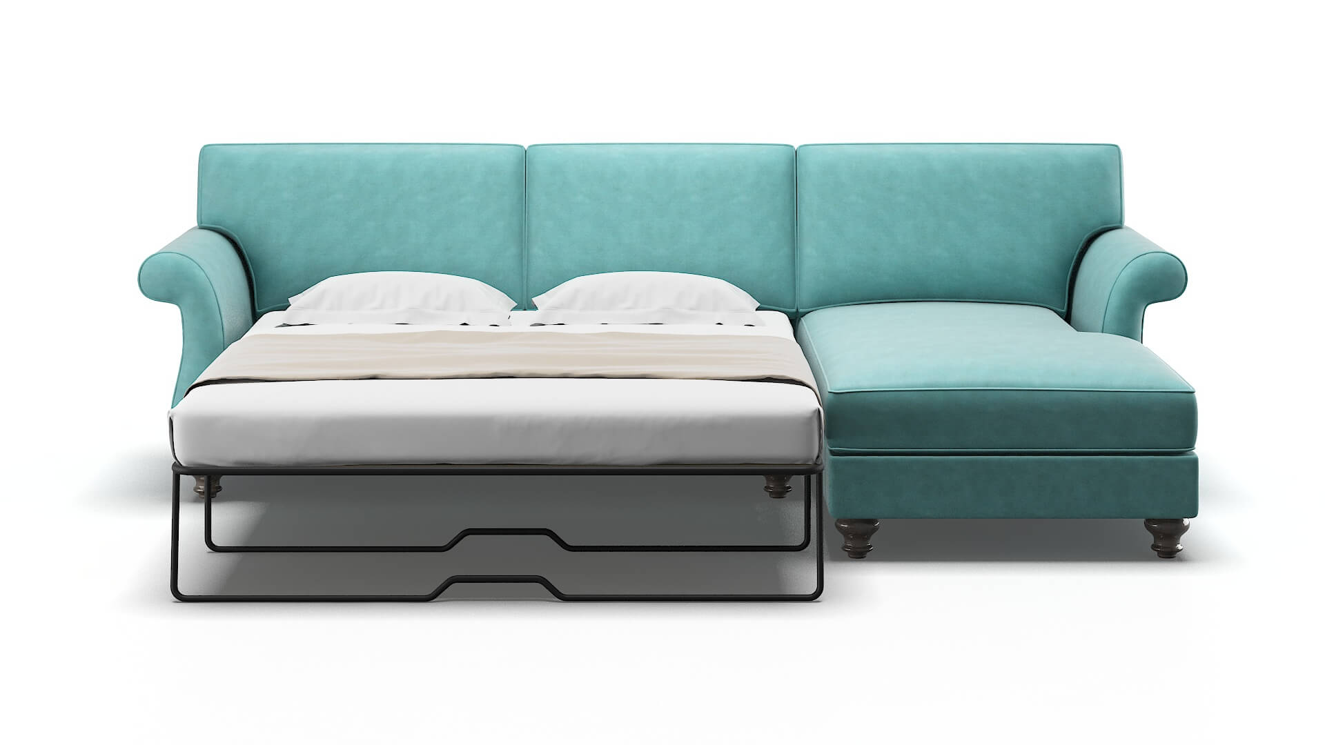 Pisa Bella Caribbean Panel Sleeper Espresso legs 1