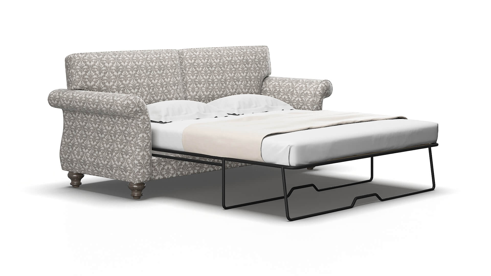 Pisa Bergamo dove Sofa sleeper Espresso Legs  2