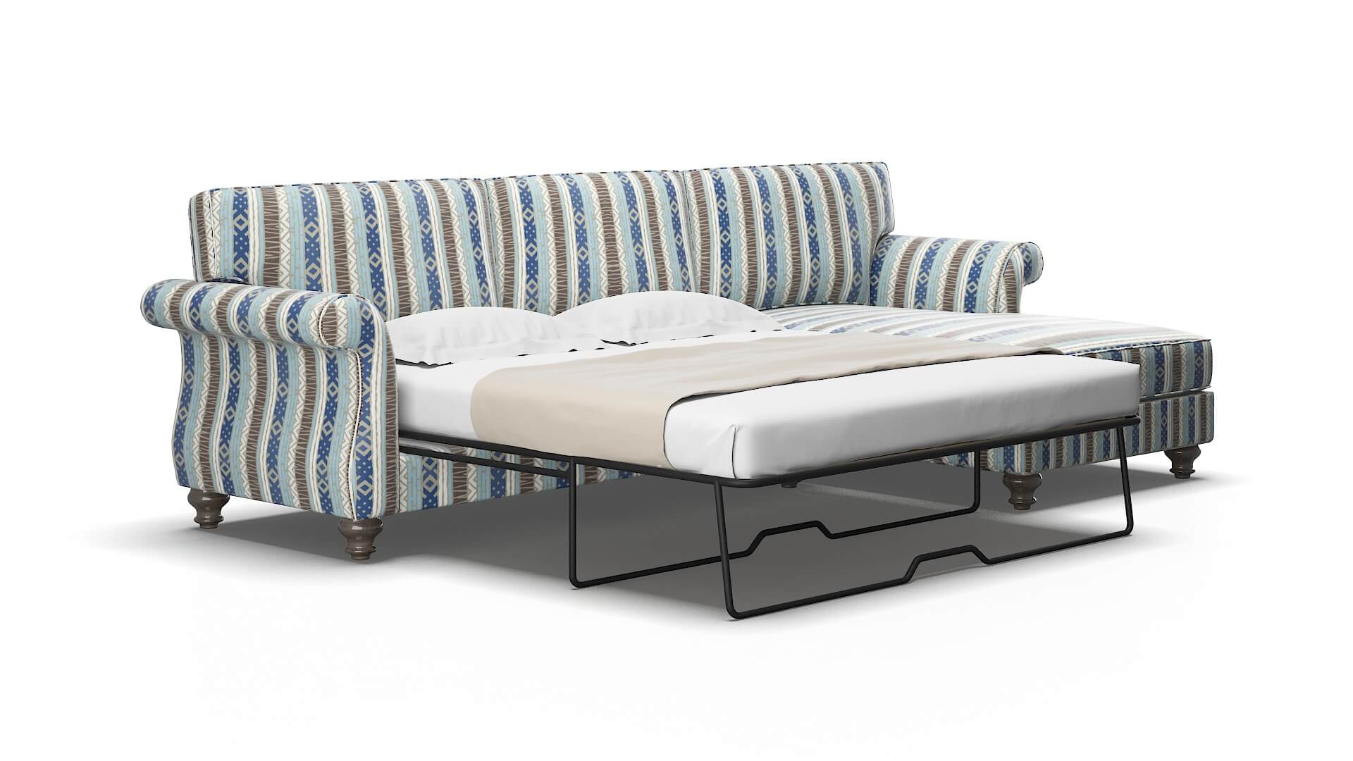 Pisa Bodhi indigo Panel sleeper Espresso Legs  2