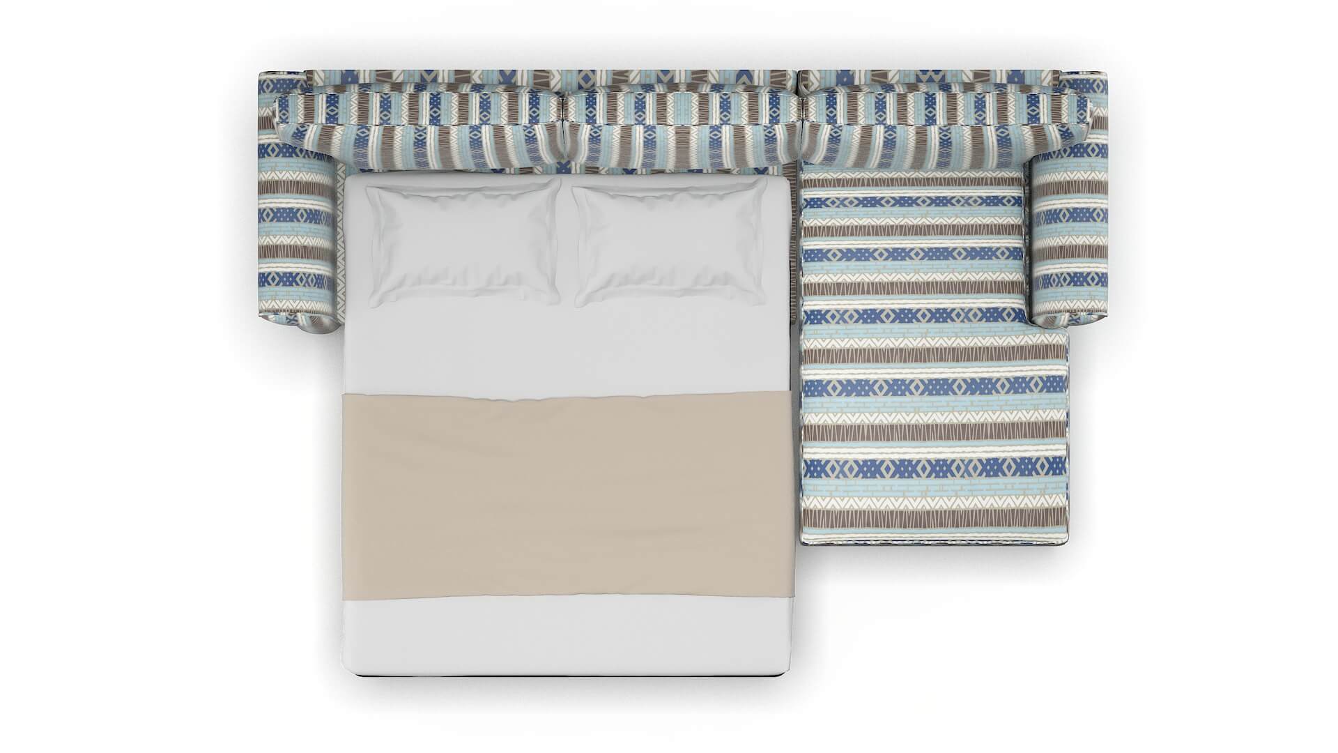 Pisa Bodhi Indigo Panel Sleeper Espresso legs 3