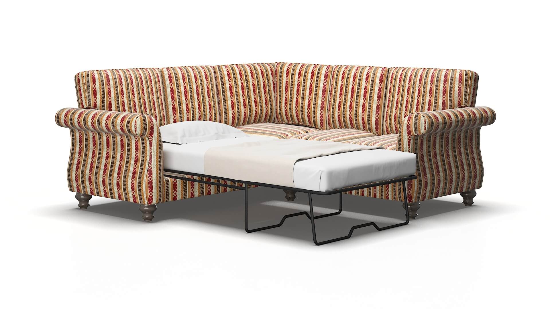 Pisa Bodhi tango Sectional sleeper Espresso Legs  2