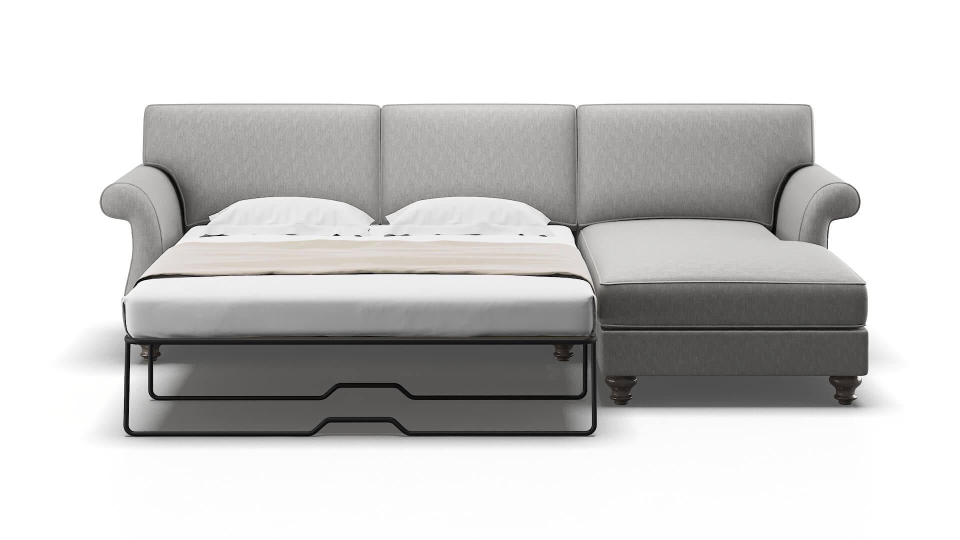 Pisa Bungalow Graphite Panel Sleeper Espresso legs 1