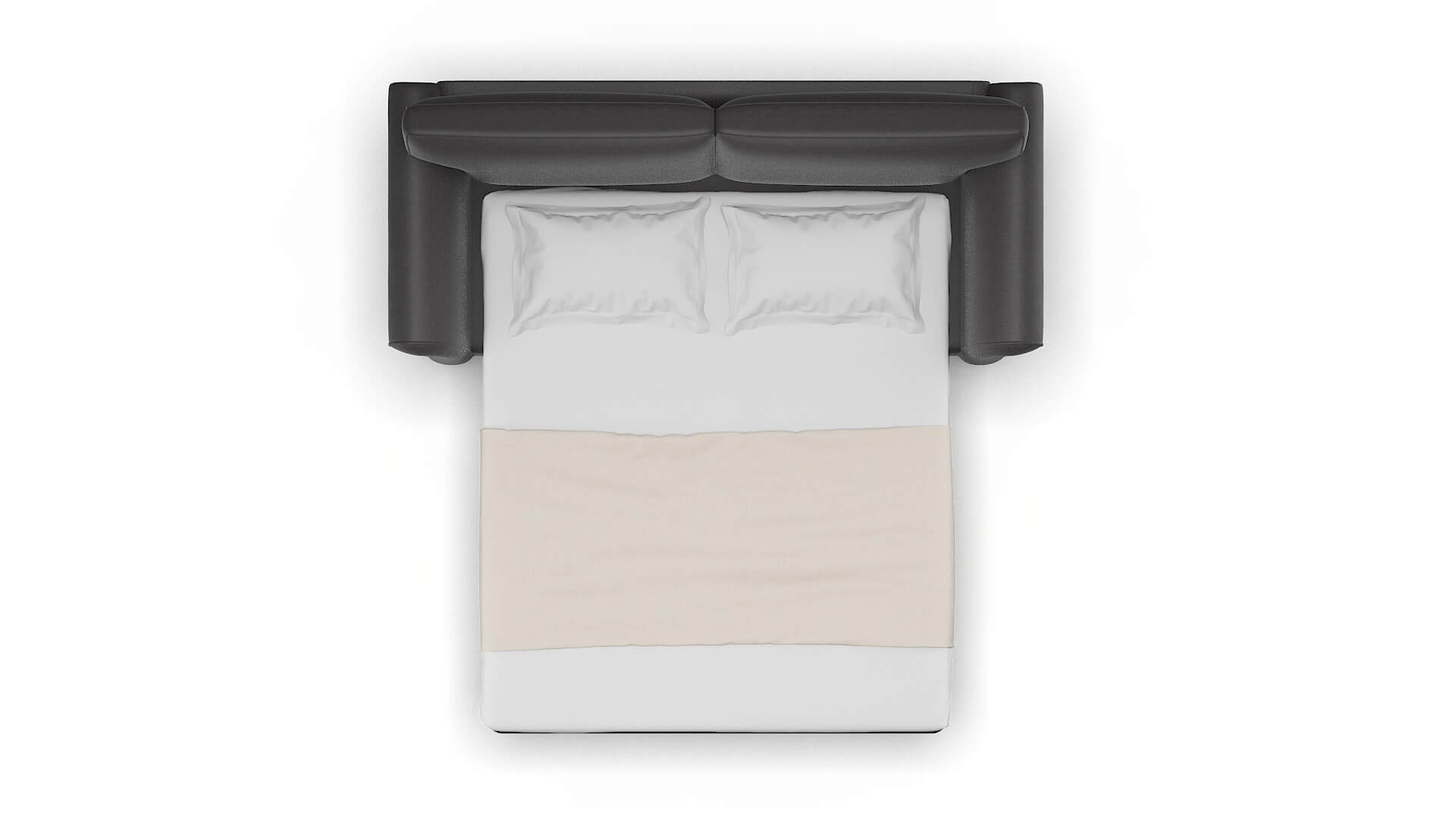 Pisa Catalina Charcoal Sofa Sleeper Espresso legs 3