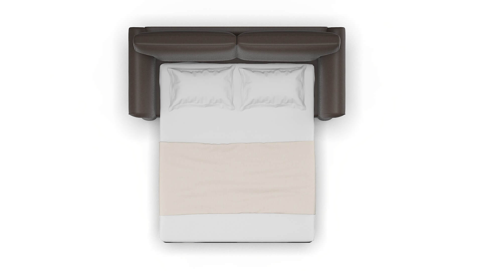 Pisa Cosmo Chocolate Sofa Sleeper Espresso legs 3