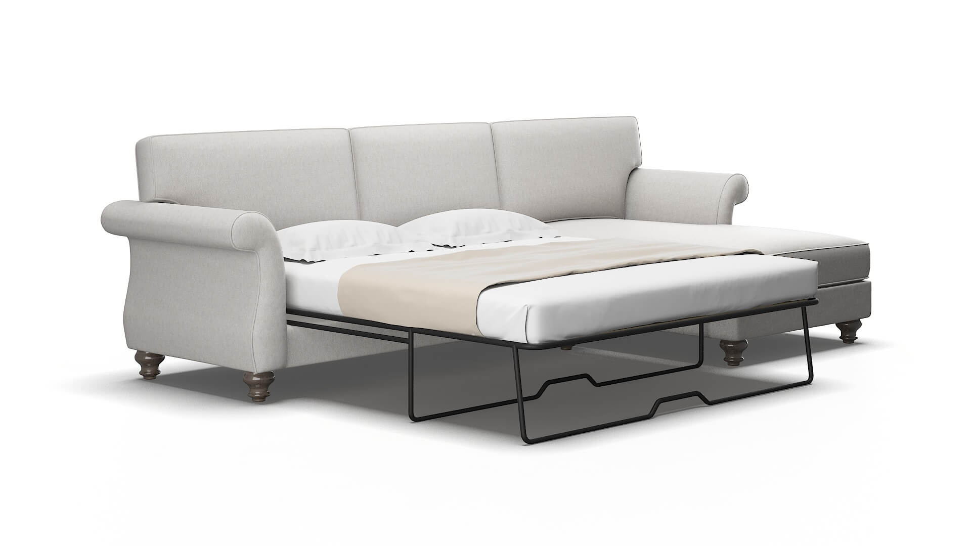 Pisa Cosmo silver Panel sleeper Espresso Legs  2