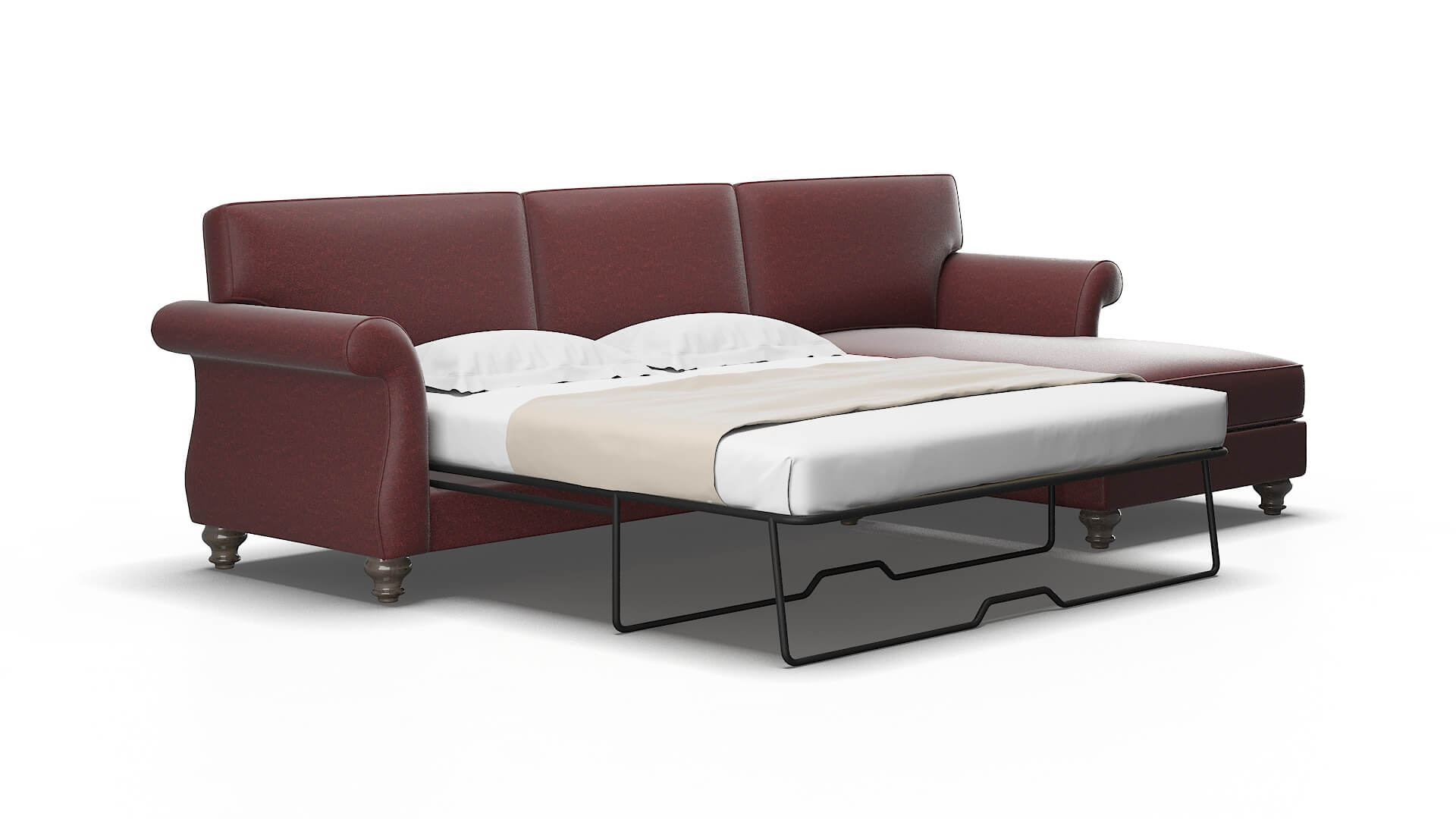 Pisa Derby Berry Panel Sleeper Espresso legs 2