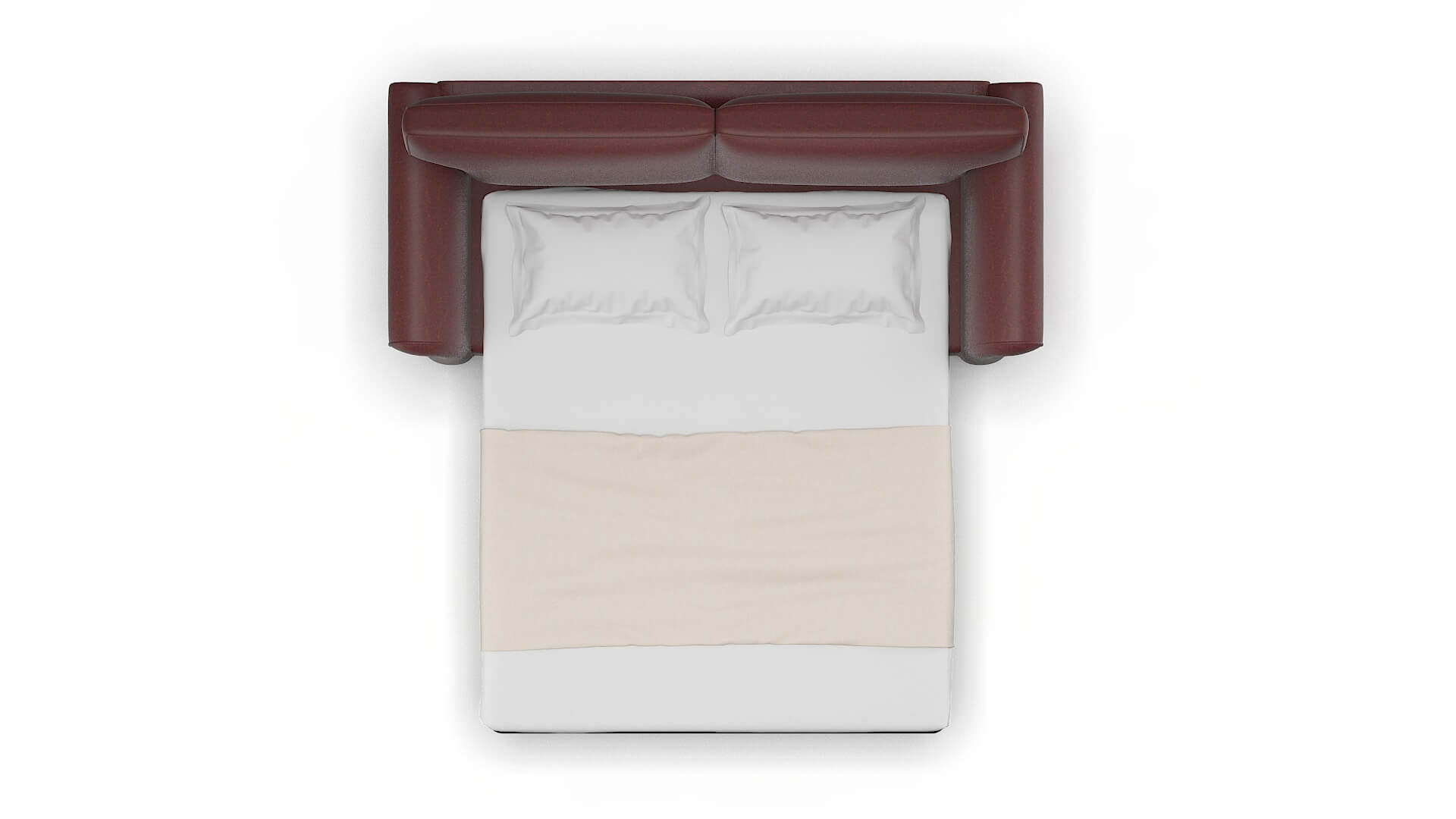 Pisa Derby Berry Sofa Sleeper Espresso legs 3