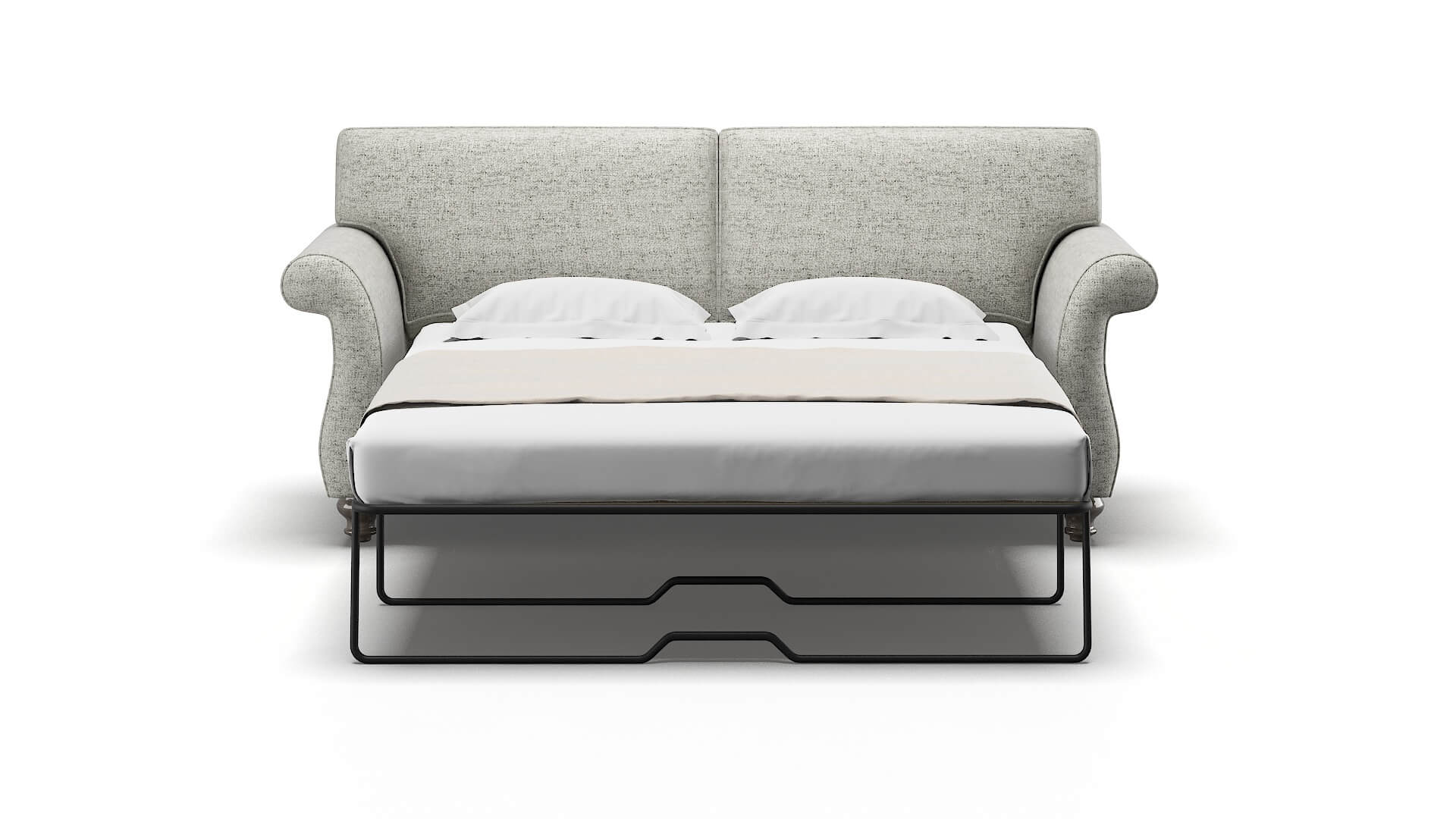 Pisa Derby Silver Sofa Sleeper Espresso legs 1