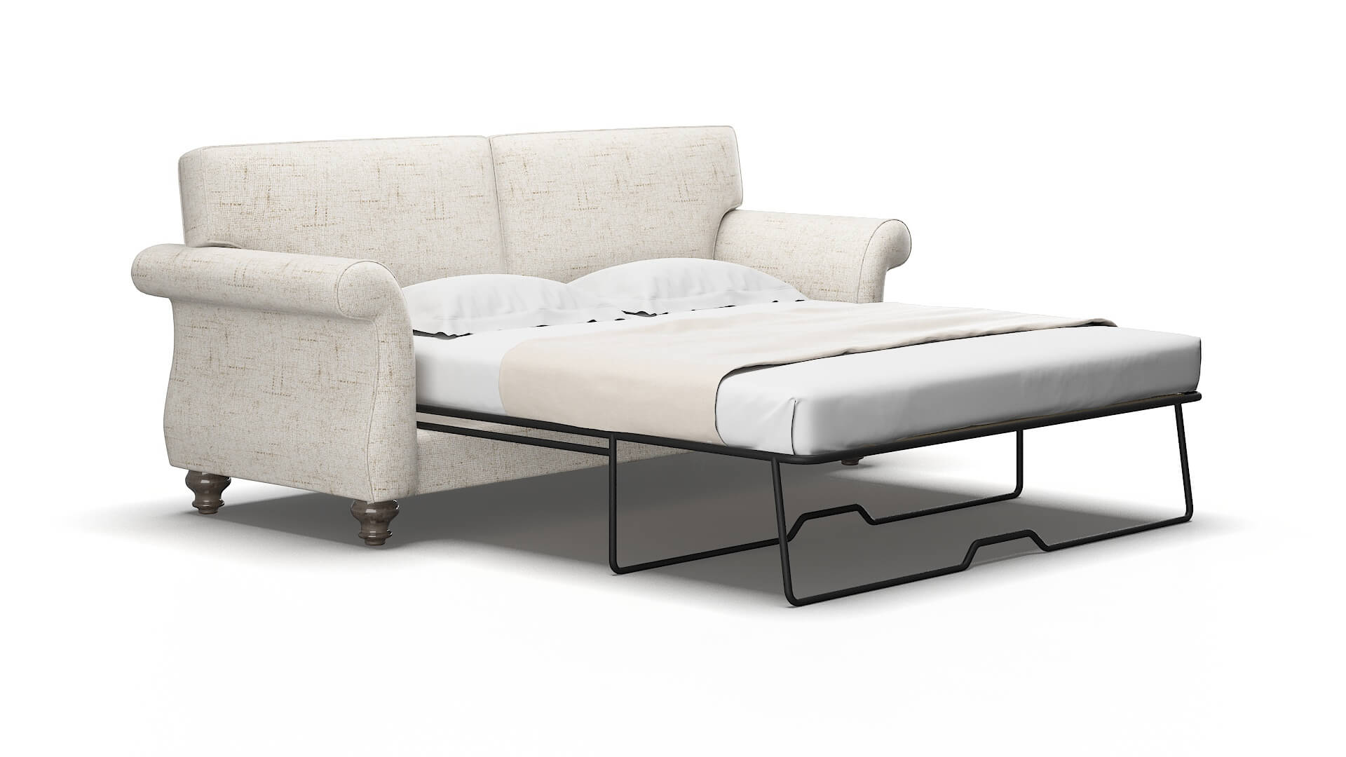 Pisa Derby taupe Sofa sleeper Espresso Legs  2