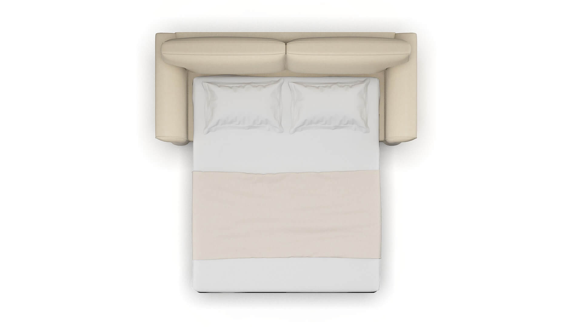 Pisa Dream_d Almond Sofa Sleeper Espresso legs 3