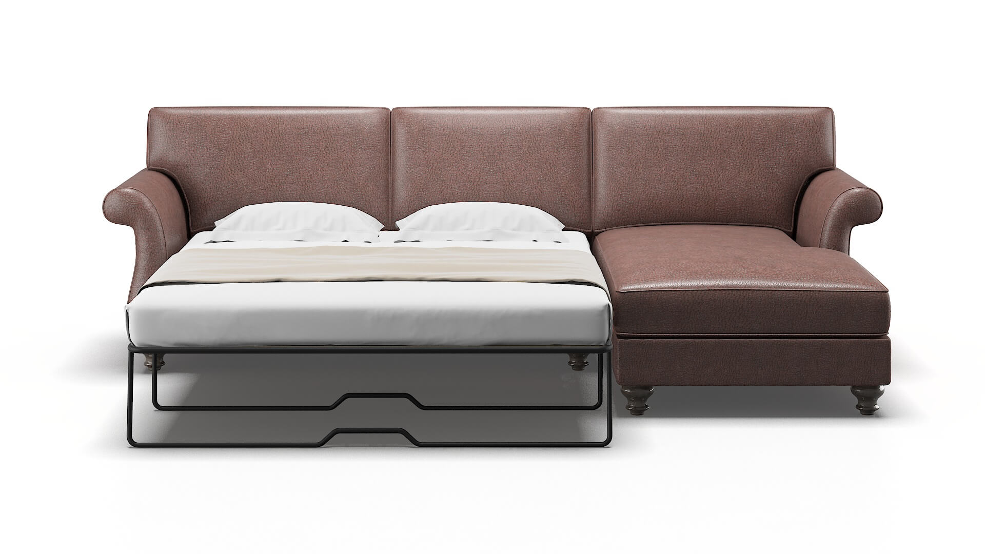 Pisa Ford Brown Panel Sleeper Espresso legs 1