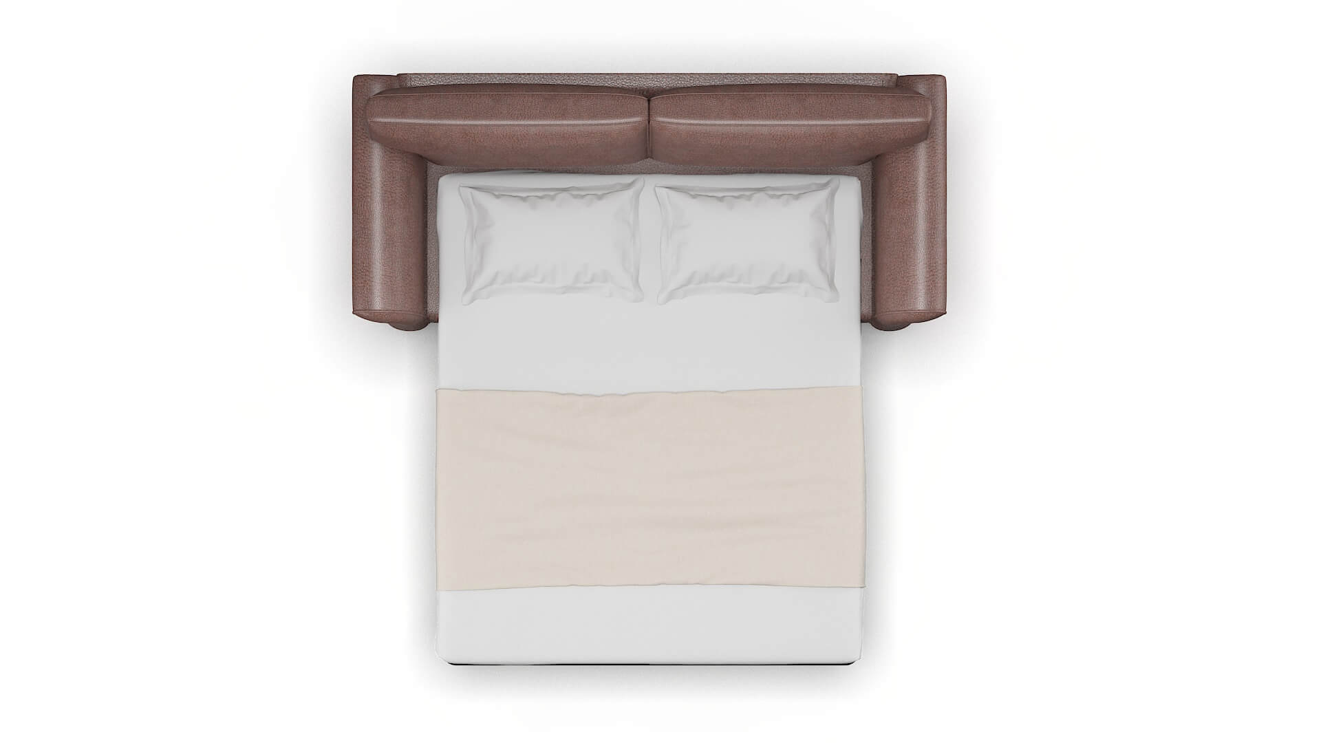 Pisa Ford Brown Sofa Sleeper Espresso legs 3