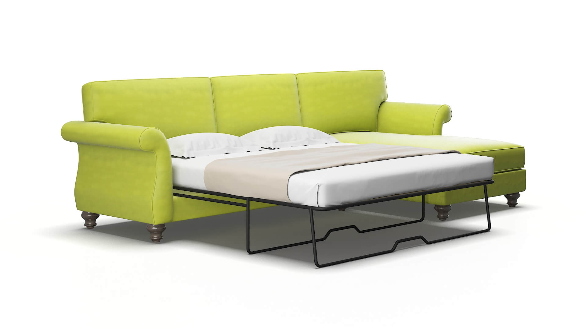 Pisa Hathaway apple Panel sleeper Espresso Legs  2