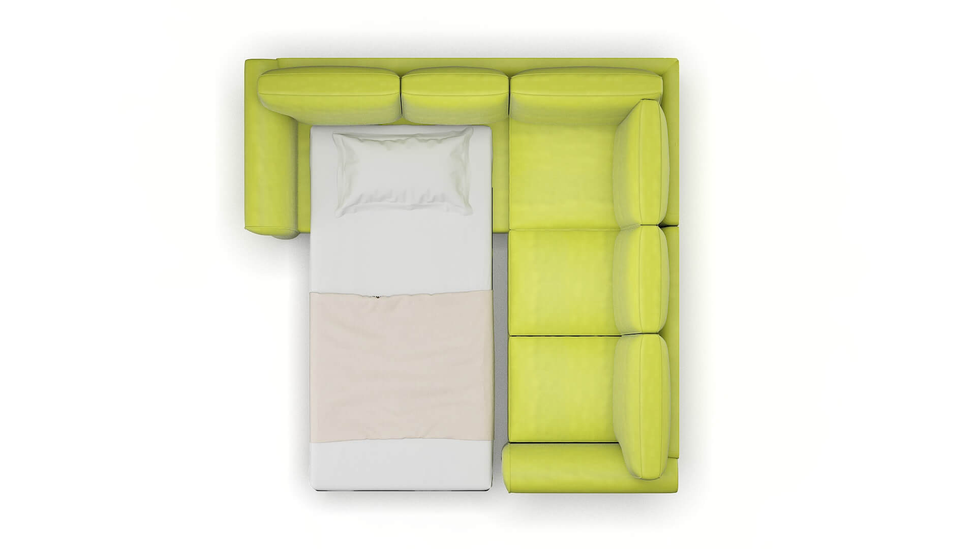 Pisa Hathaway Apple Sectional Sleeper Espresso legs 3