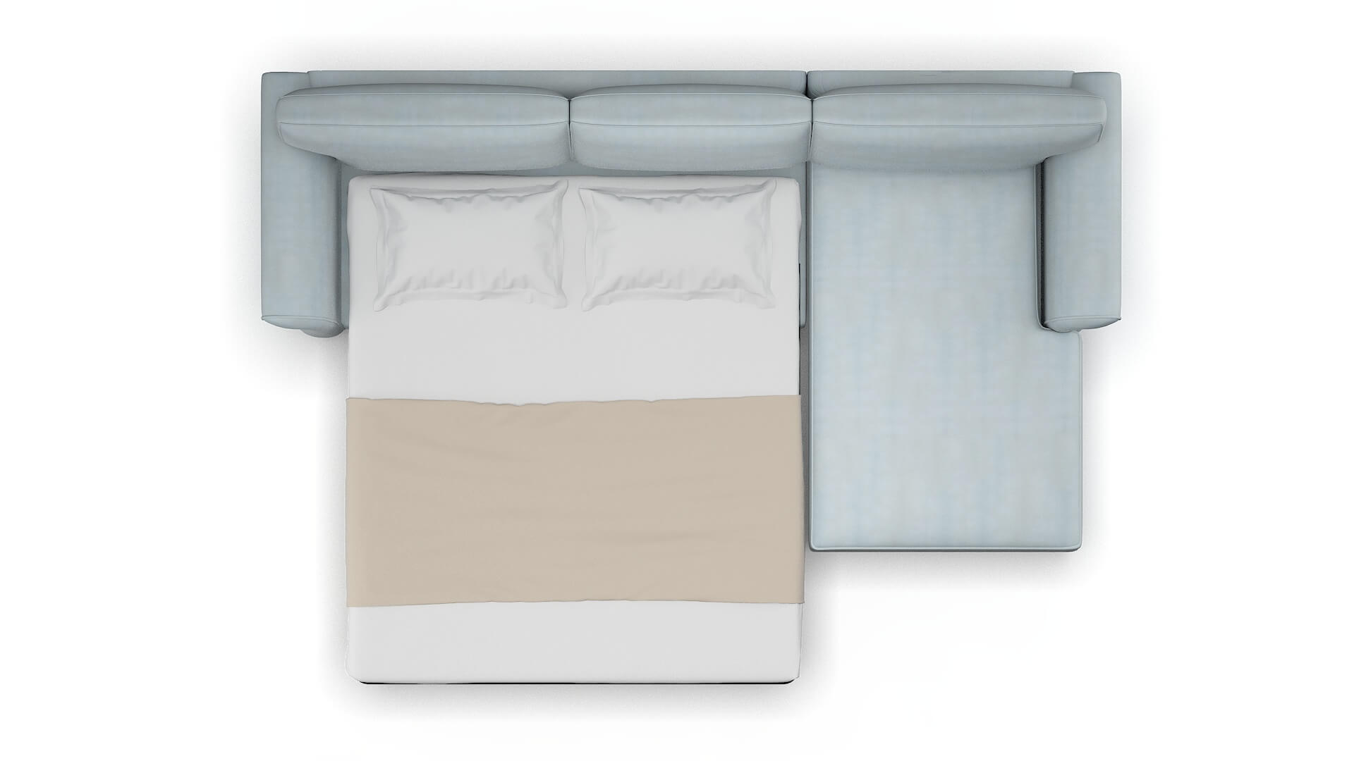 Pisa Hathaway Aqua Panel Sleeper Espresso legs 3