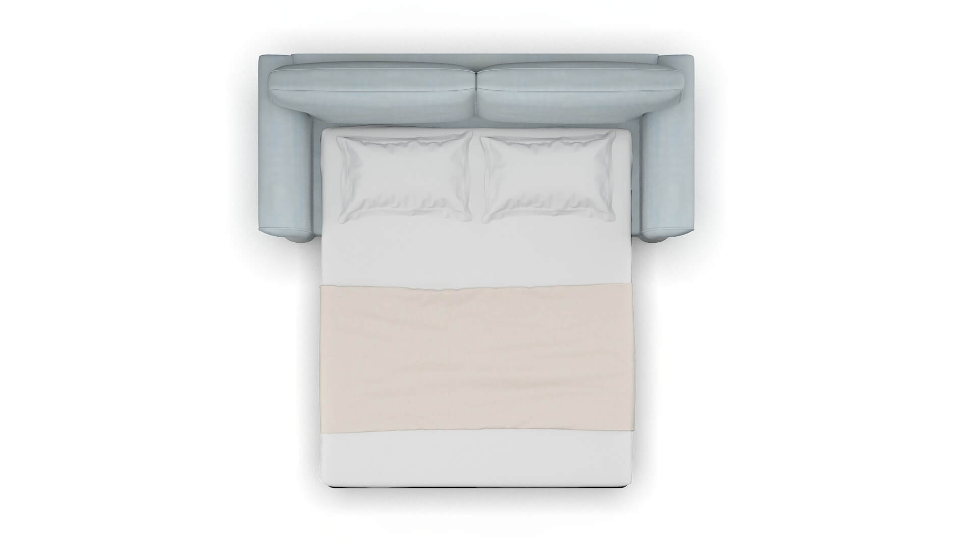 Pisa Hathaway Aqua Sofa Sleeper Espresso legs 3