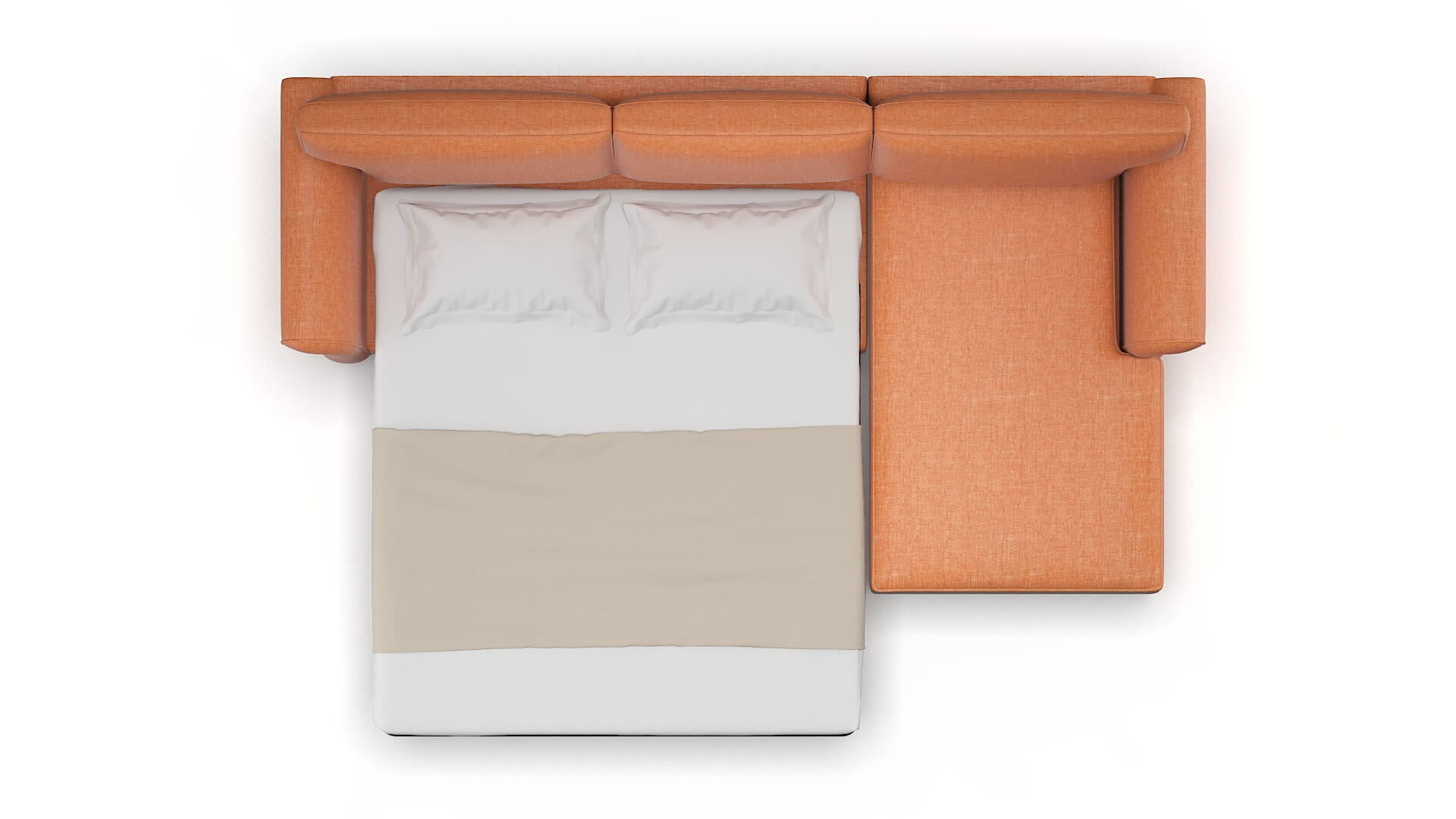 Pisa Hepburn Appricot Panel Sleeper Espresso legs 3