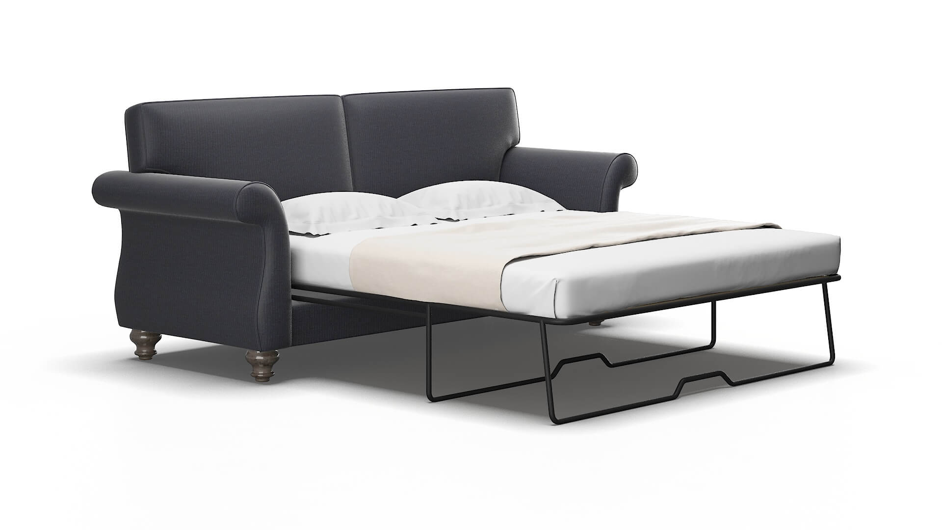 Pisa Hepburn_hrp Deep_sea Sofa Sleeper Espresso legs 2