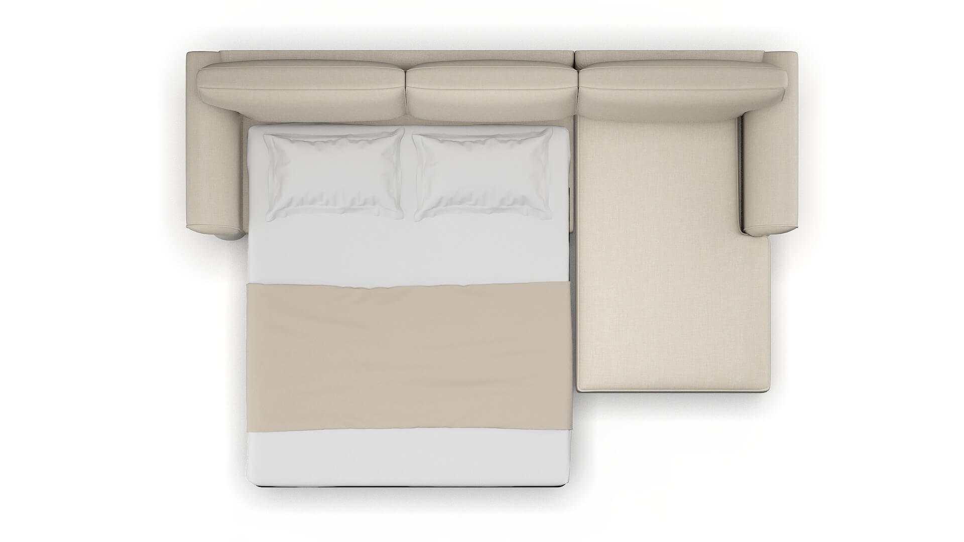 Pisa Keylargo Almond Panel Sleeper Espresso legs 3