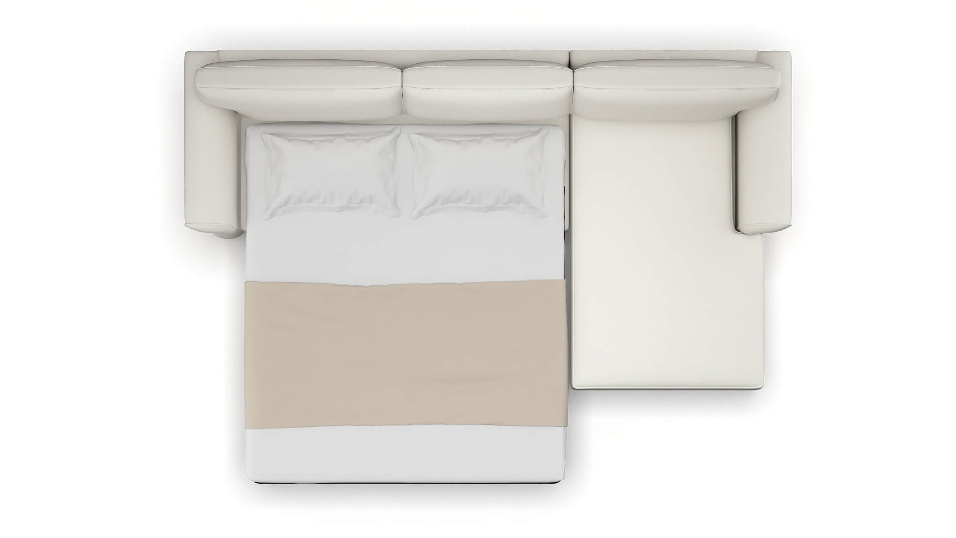 Pisa Keylargo Oatmeal Panel Sleeper Espresso legs 3