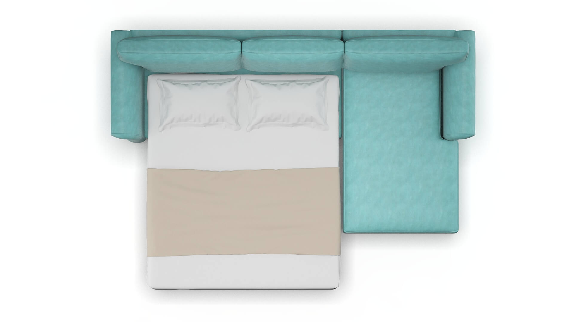 Pisa Leslie Caribbean Panel Sleeper Espresso legs 3