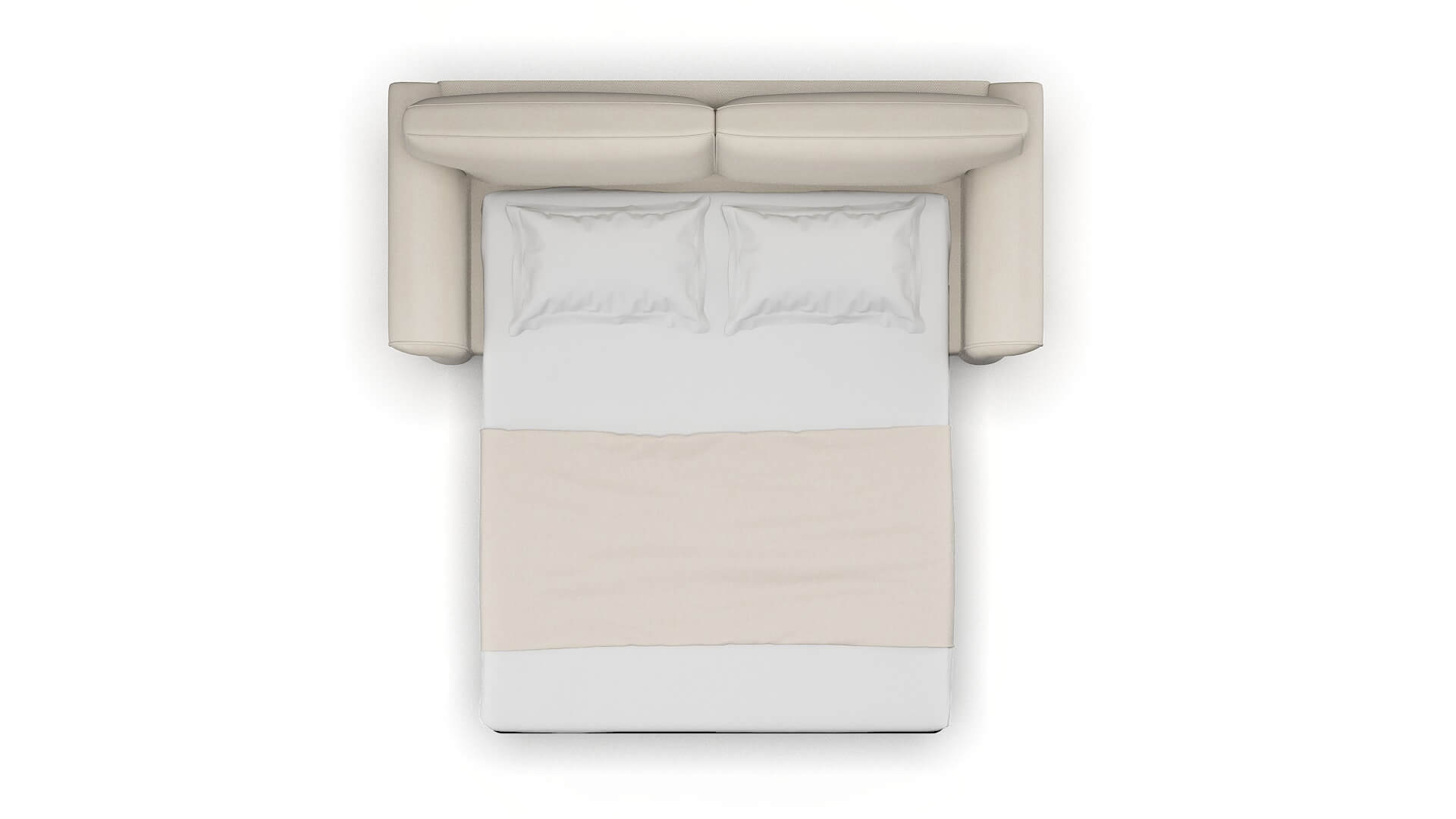 Pisa Malibu Linen Sofa Sleeper Espresso legs 3