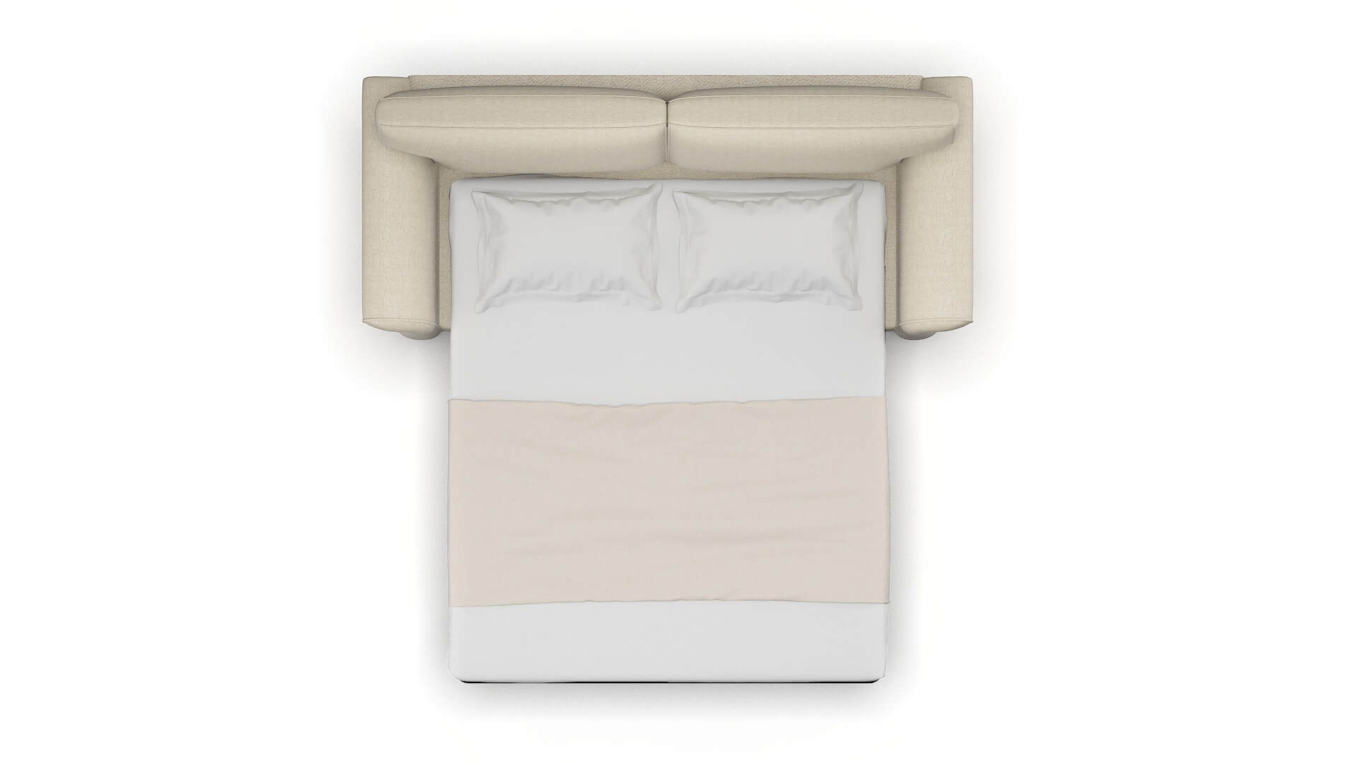 Pisa Malibu Sand Sofa Sleeper Espresso legs 3