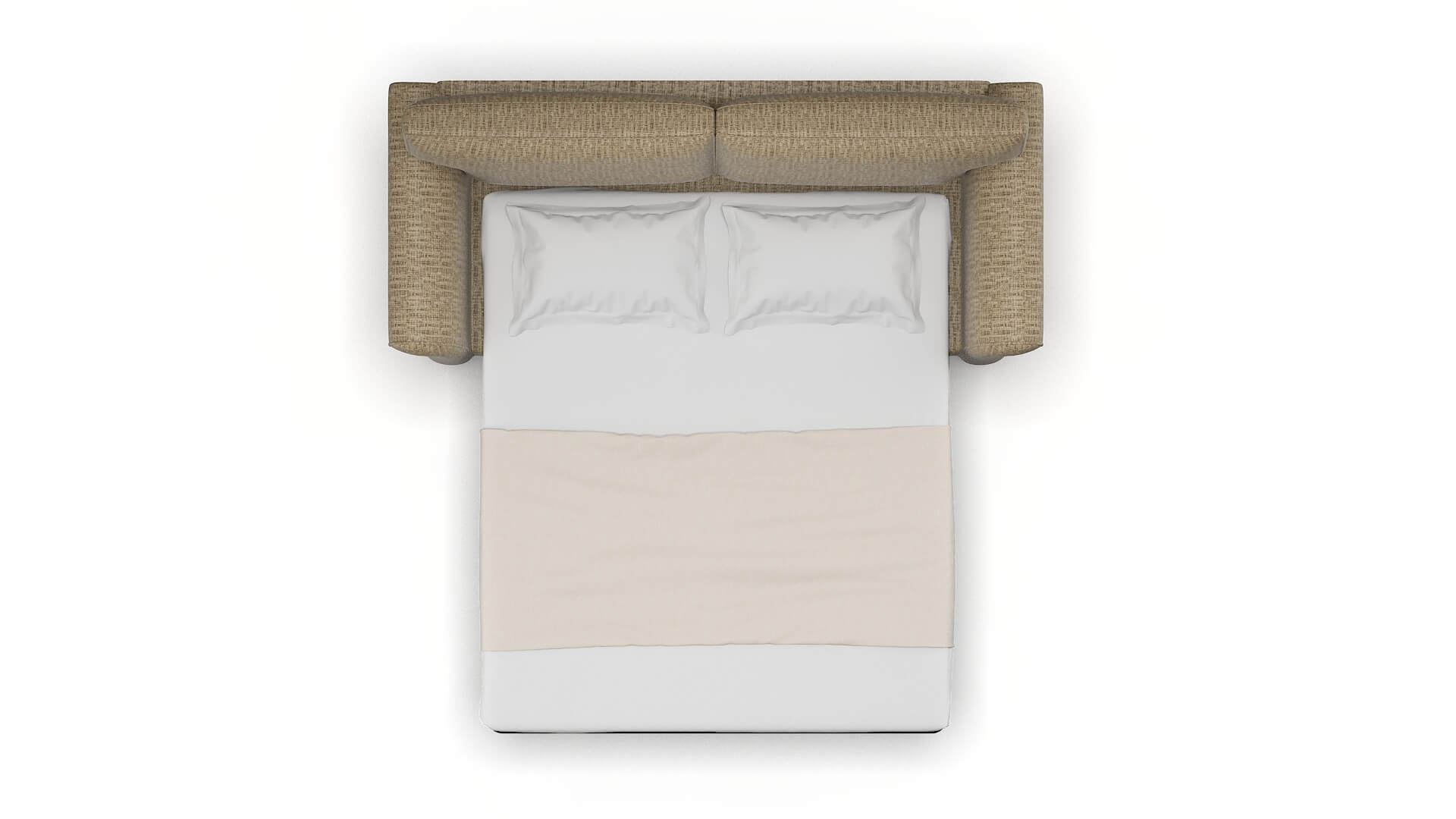 Pisa Marcy Camel Sofa Sleeper Espresso legs 3