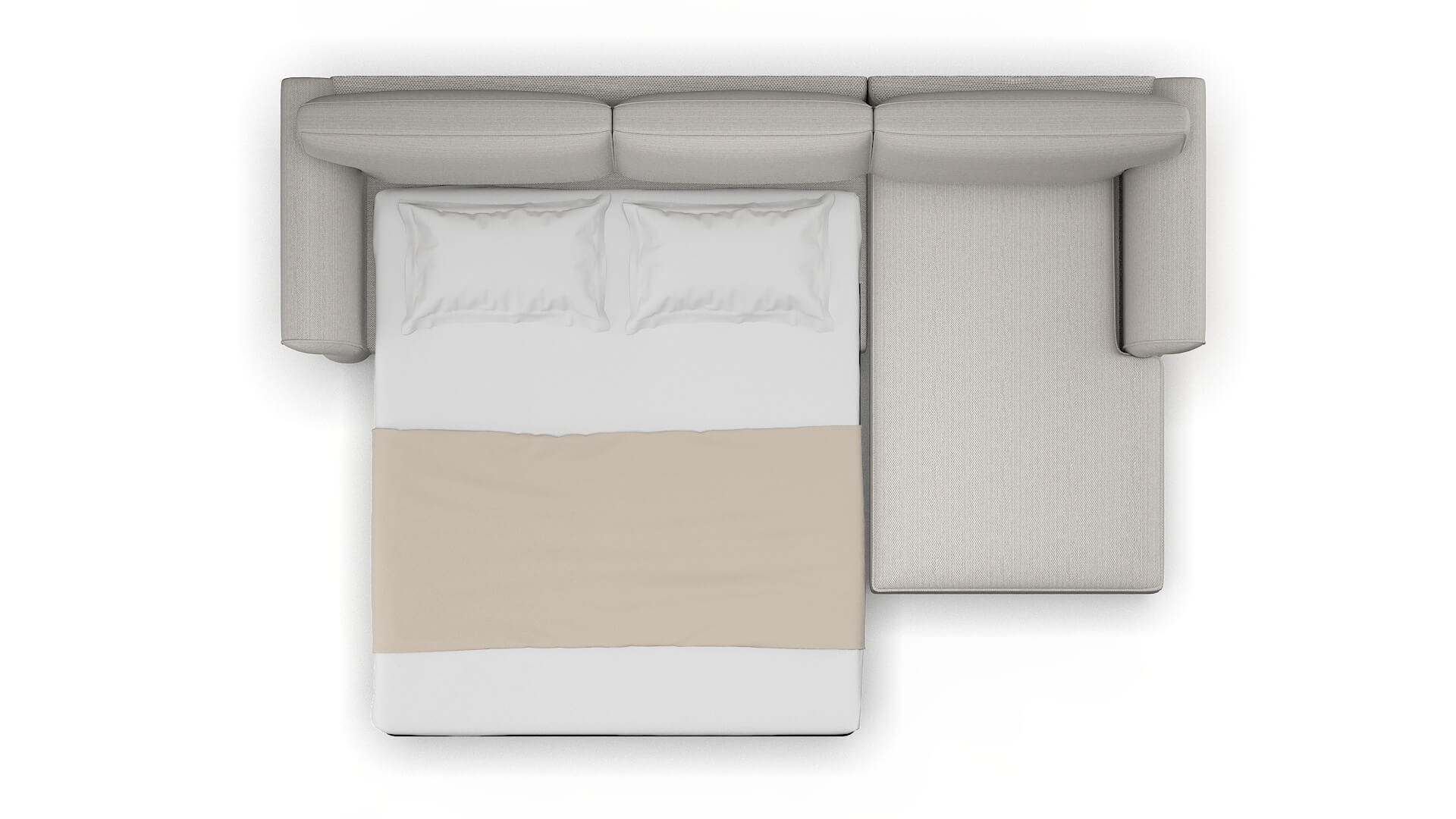 Pisa Naples Ash Panel Sleeper Espresso legs 3