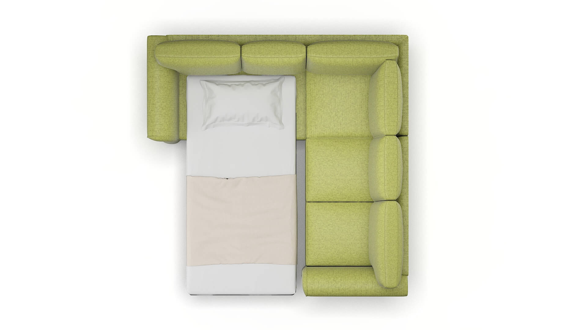 Pisa Notion Appletini Sectional Sleeper Espresso legs 3