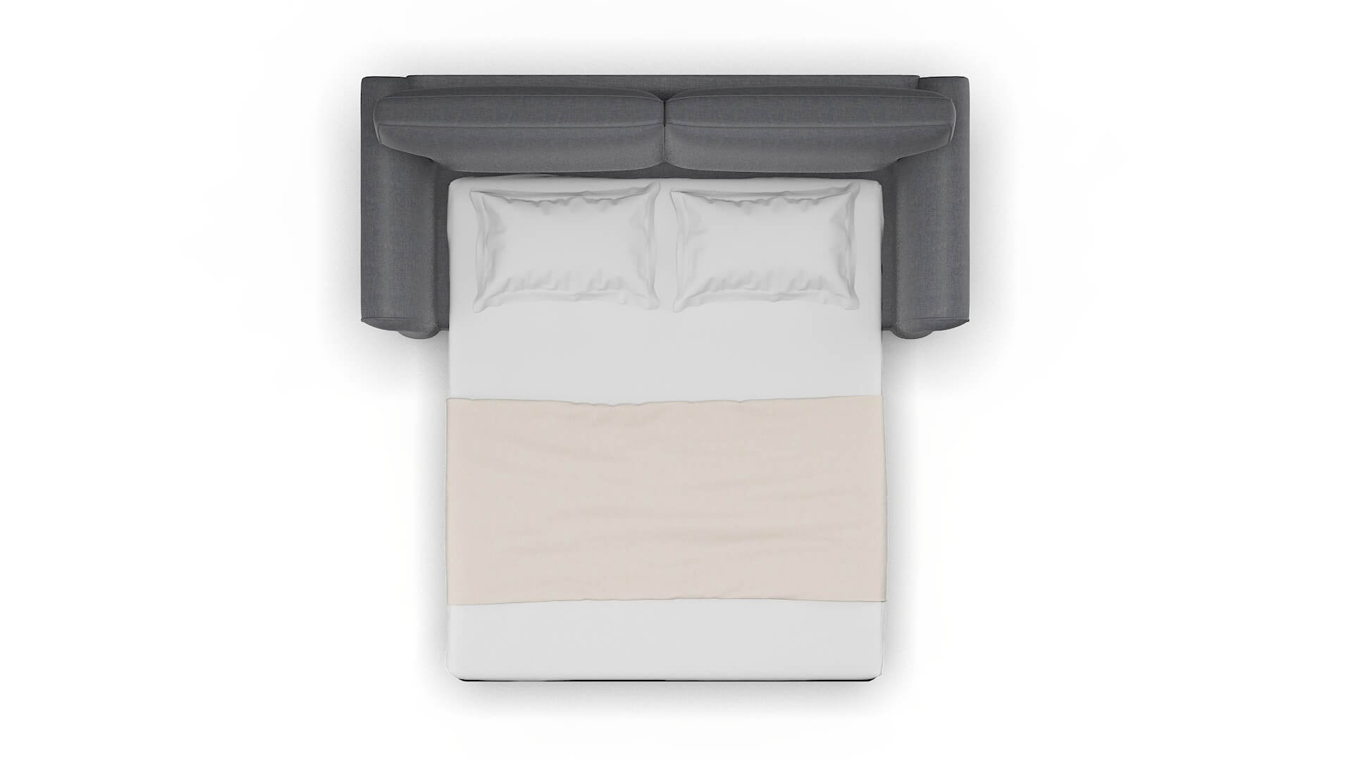 Pisa Notion Graphite Sofa Sleeper Espresso legs 3