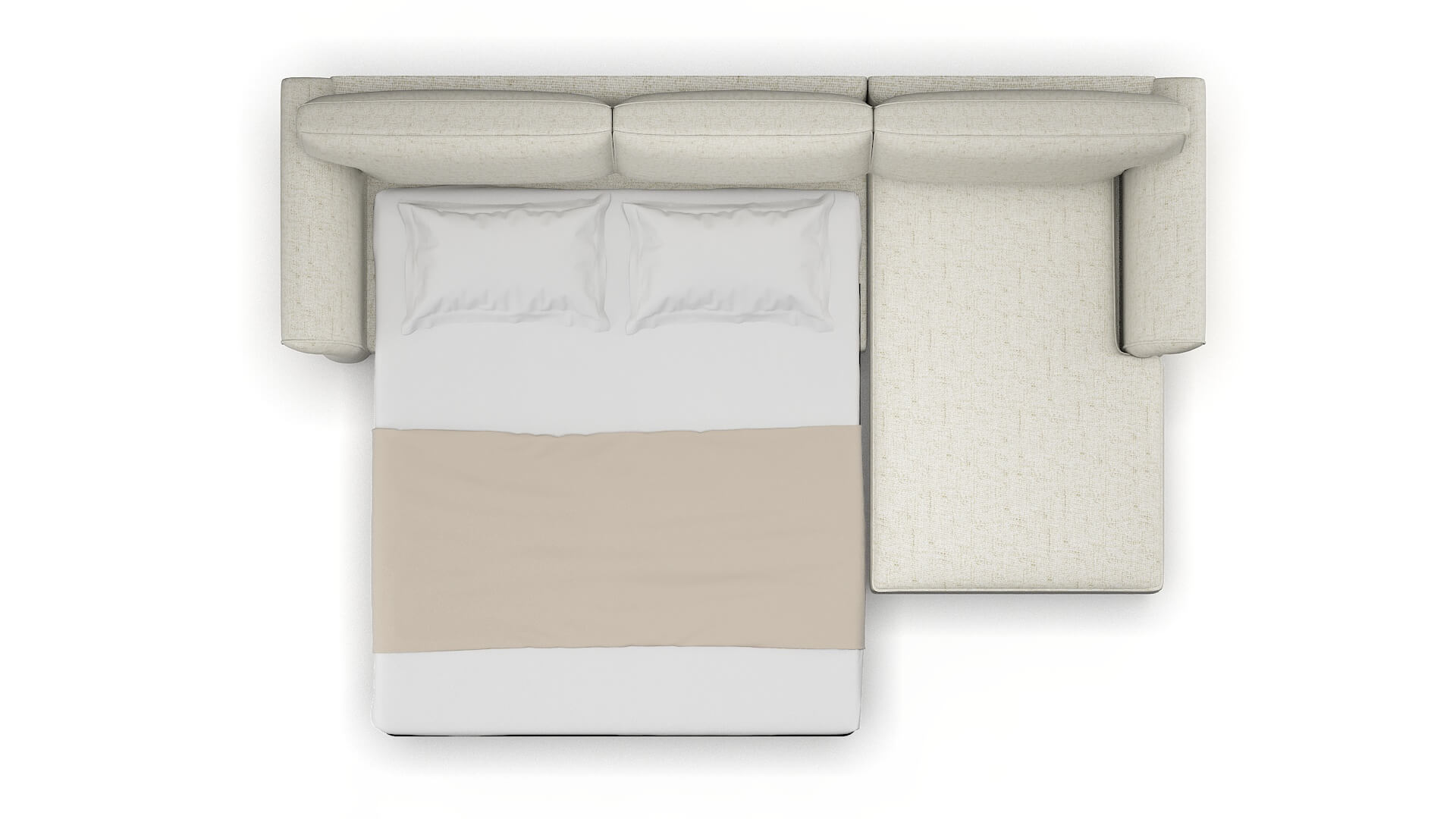 Pisa Oceanside Birch Panel Sleeper Espresso legs 3