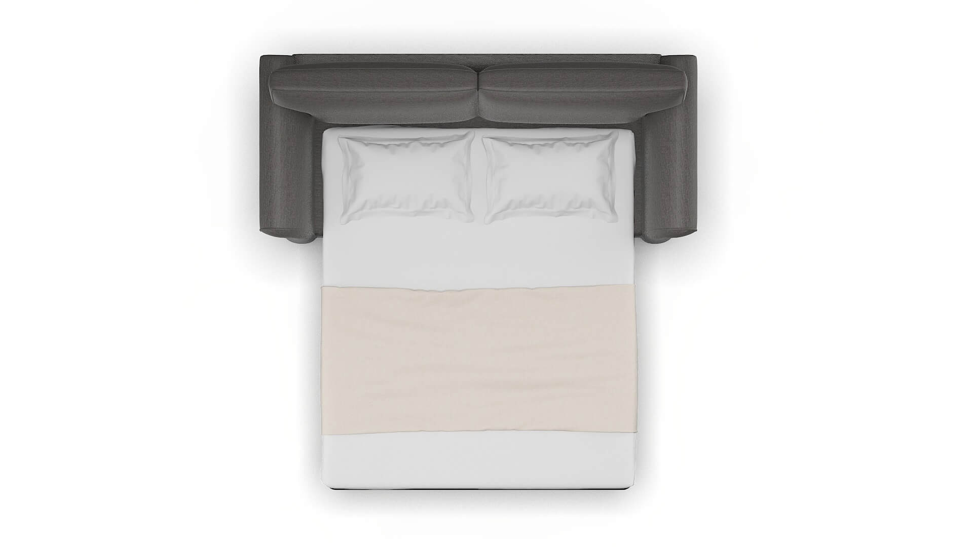 Pisa Oscar Charcoal Sofa Sleeper Espresso legs 3