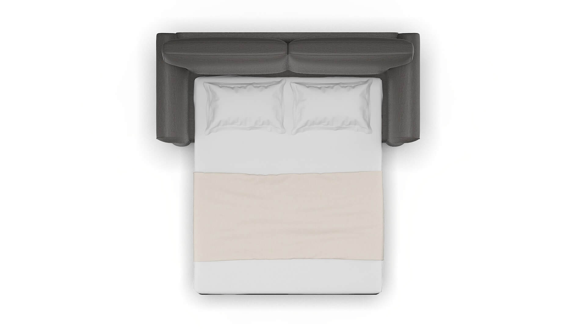 Pisa Oscar Grey Sofa Sleeper Espresso legs 3