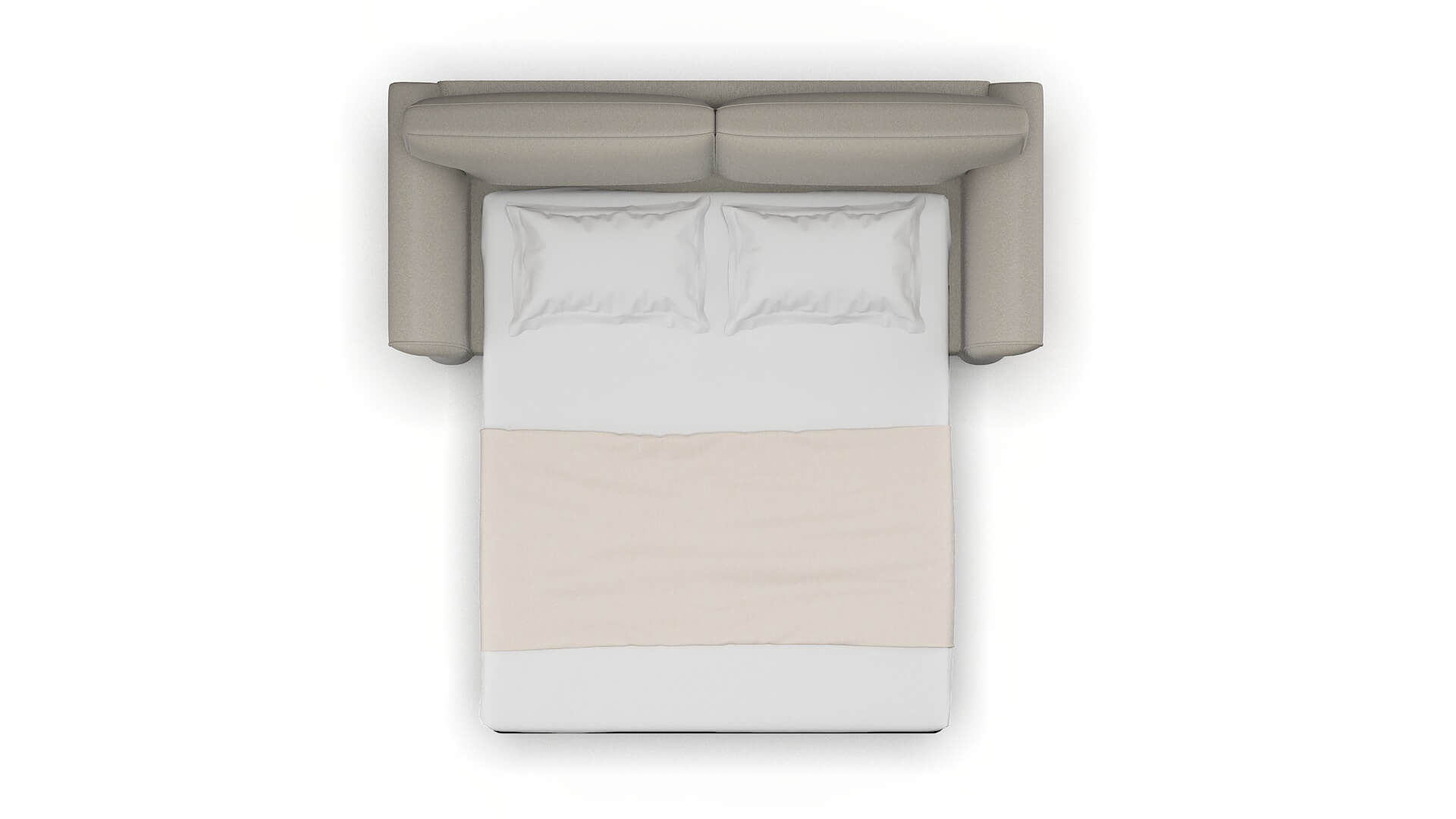 Pisa Oscar Silver Sofa Sleeper Espresso legs 3