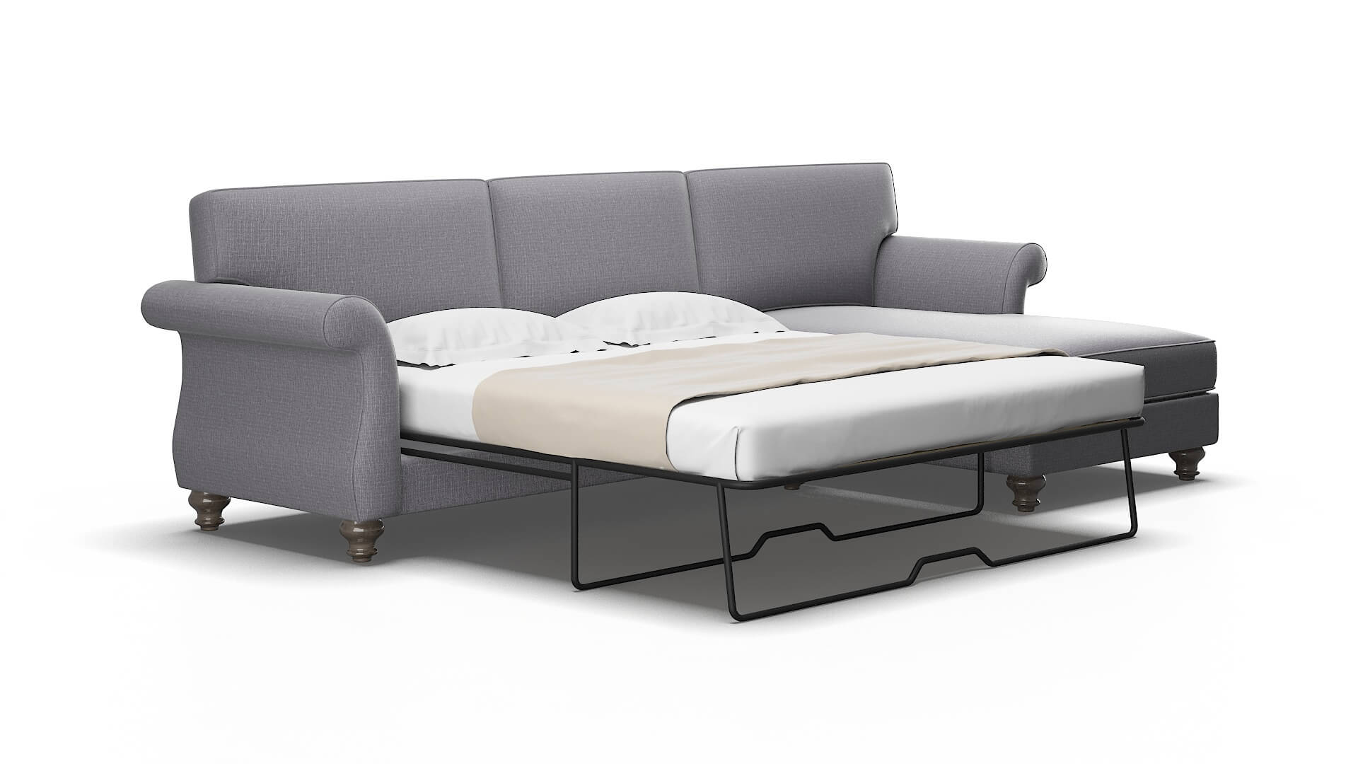 Pisa Parker ash Panel sleeper Espresso Legs  2