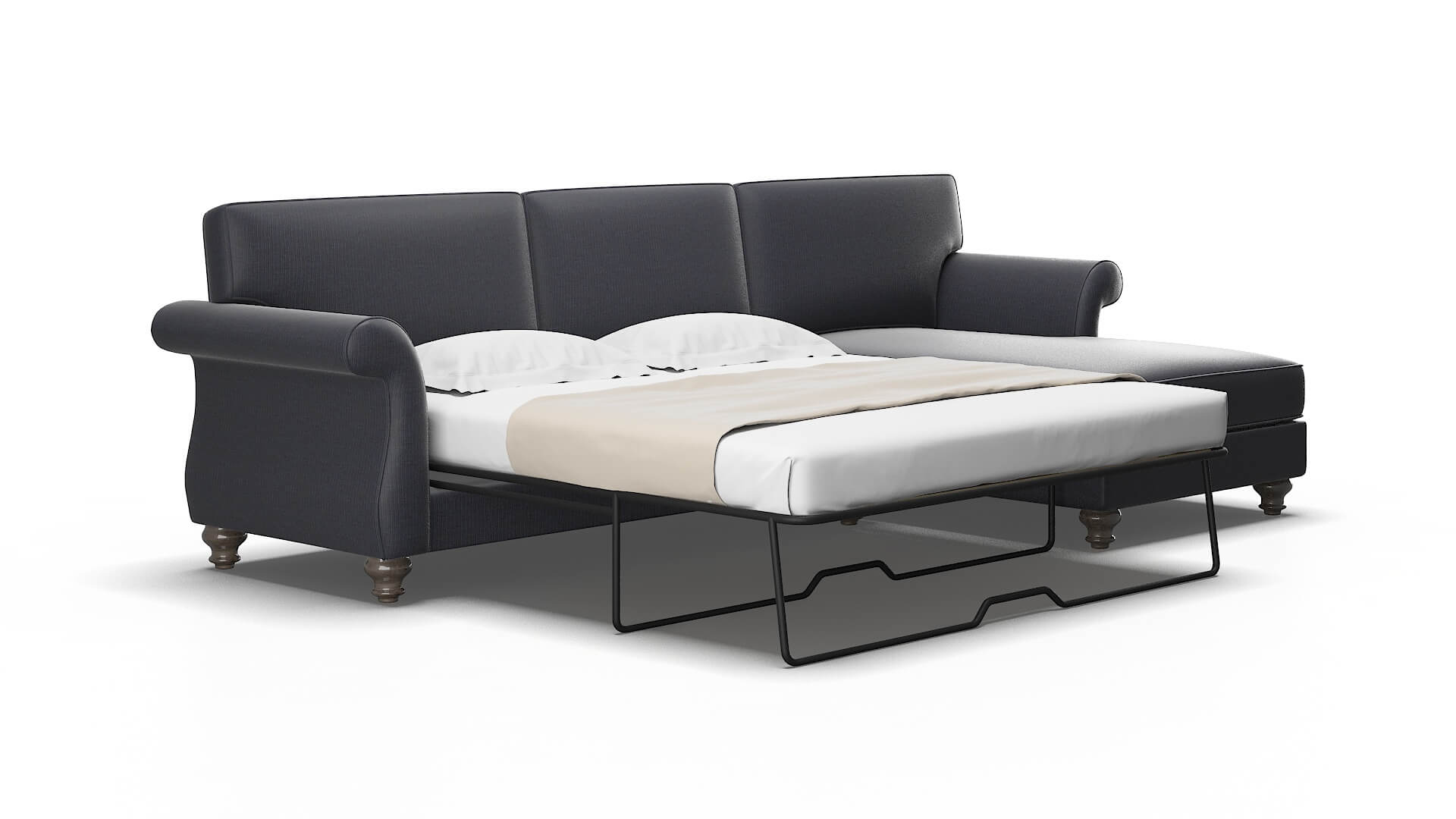 Pisa Parker midnight Panel sleeper Espresso Legs  2