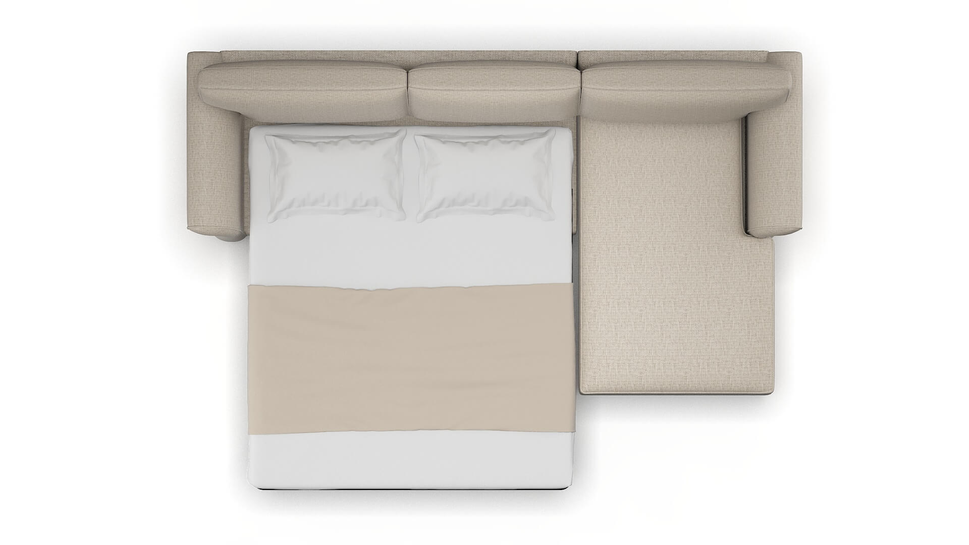 Pisa Parker Wheat Panel Sleeper Espresso legs 3