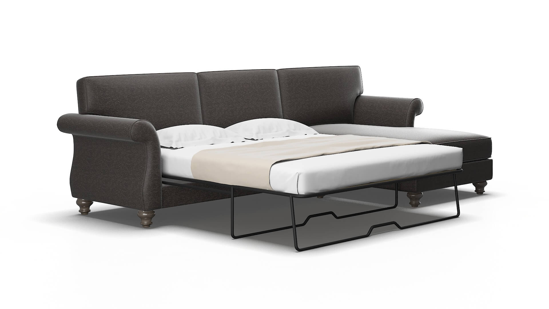 Pisa Phoenix chocolate Panel sleeper Espresso Legs  2