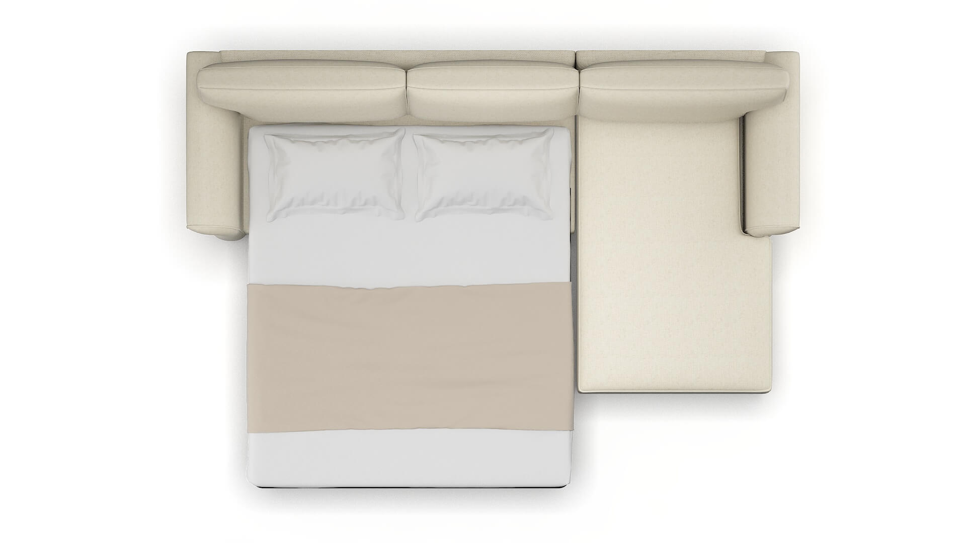 Pisa Phoenix Ivory Panel Sleeper Espresso legs 3