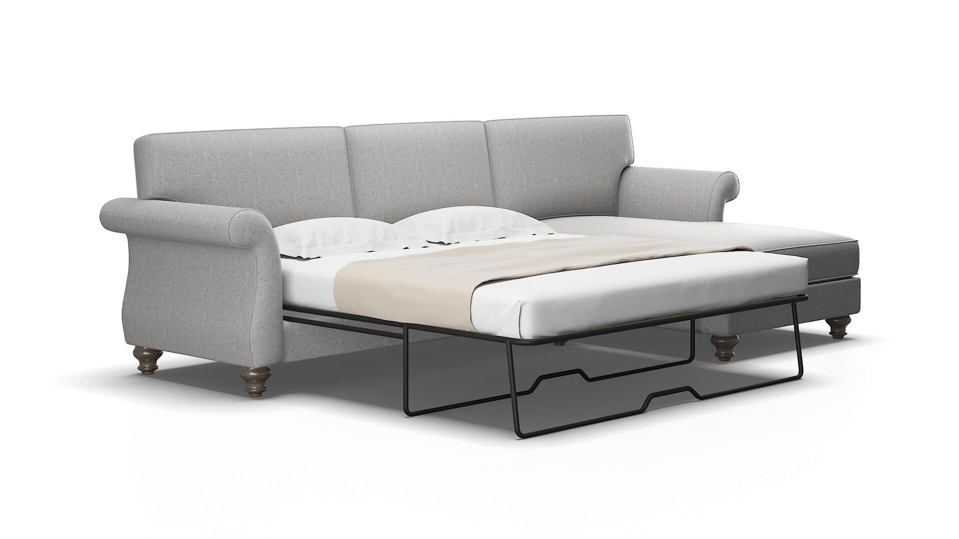 Pisa Prime ash Panel sleeper Espresso Legs  2