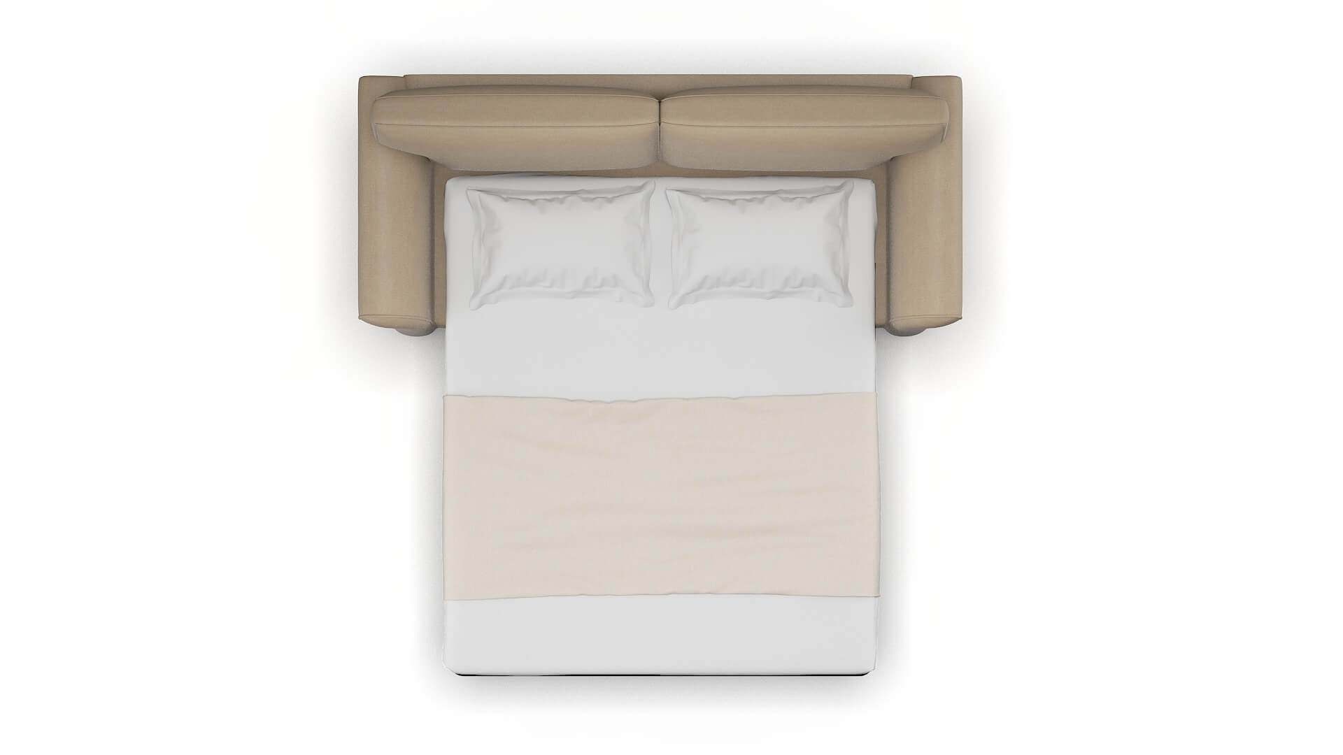 Pisa Rocket Cappuccino Sofa Sleeper Espresso legs 3