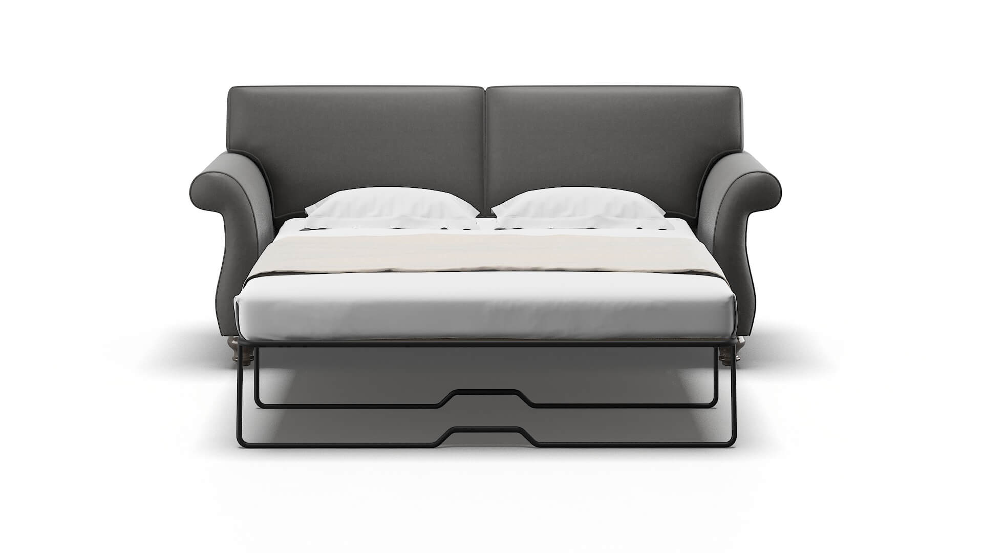 Pisa Rocket Charcoal Sofa Sleeper Espresso legs 1