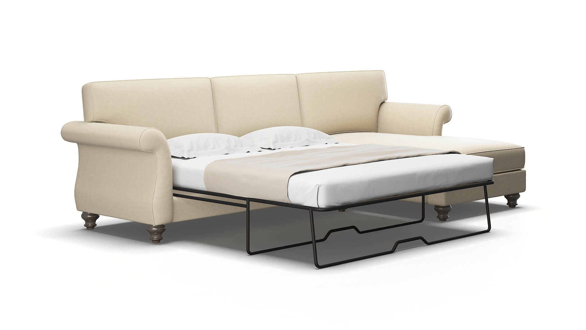 Pisa Rocket Sand Panel Sleeper Espresso legs 2